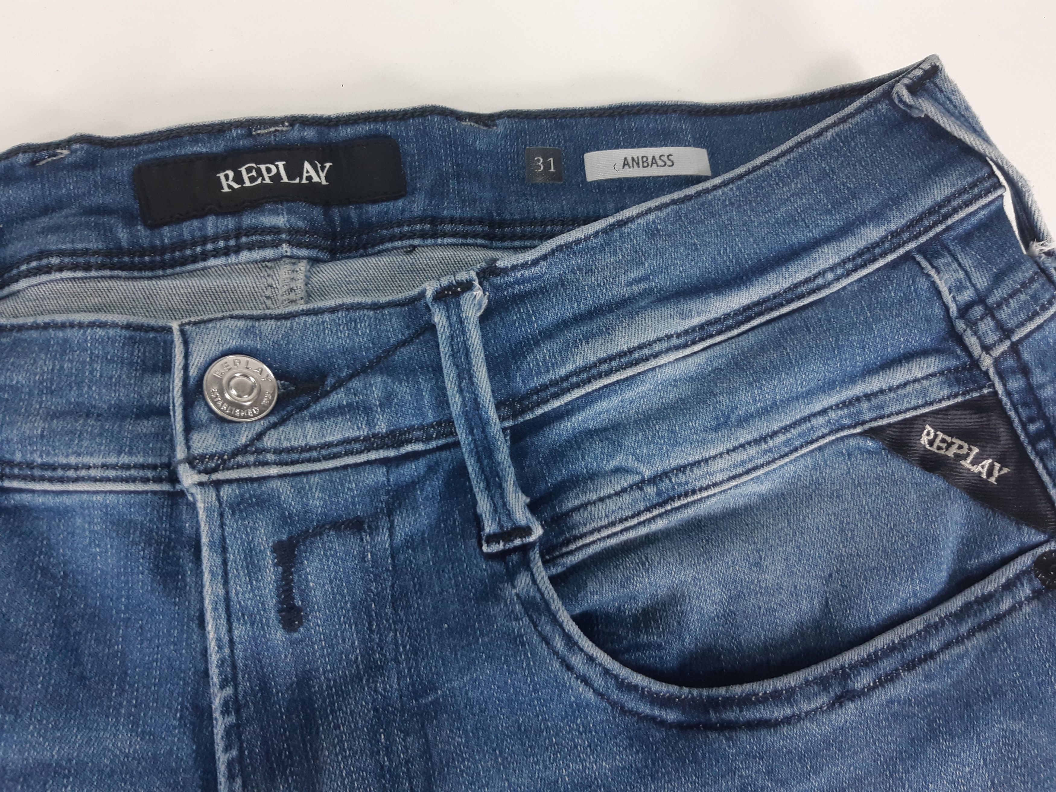 Replay REPLAY Anbass W31/L34 Tunisia Denim Size US 31 - 4 Thumbnail