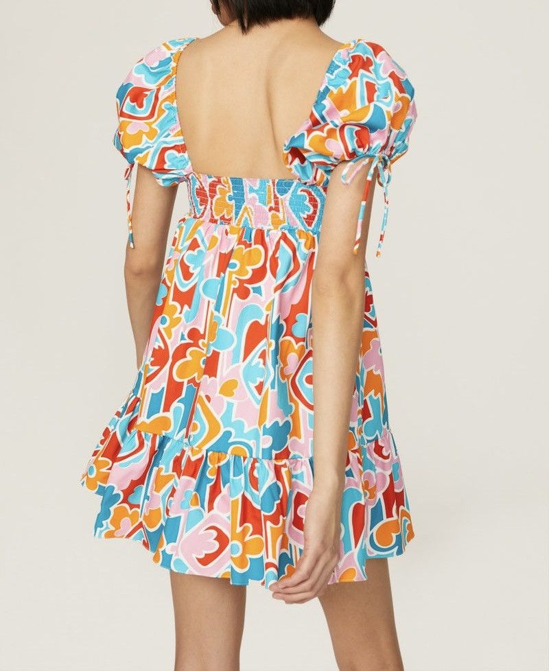 Amanda Uprichard Amanda Uprichard Sicily Mini Dress Retro Miami Geo Print M Size M / US 6-8 / IT 42-44 - 9 Thumbnail