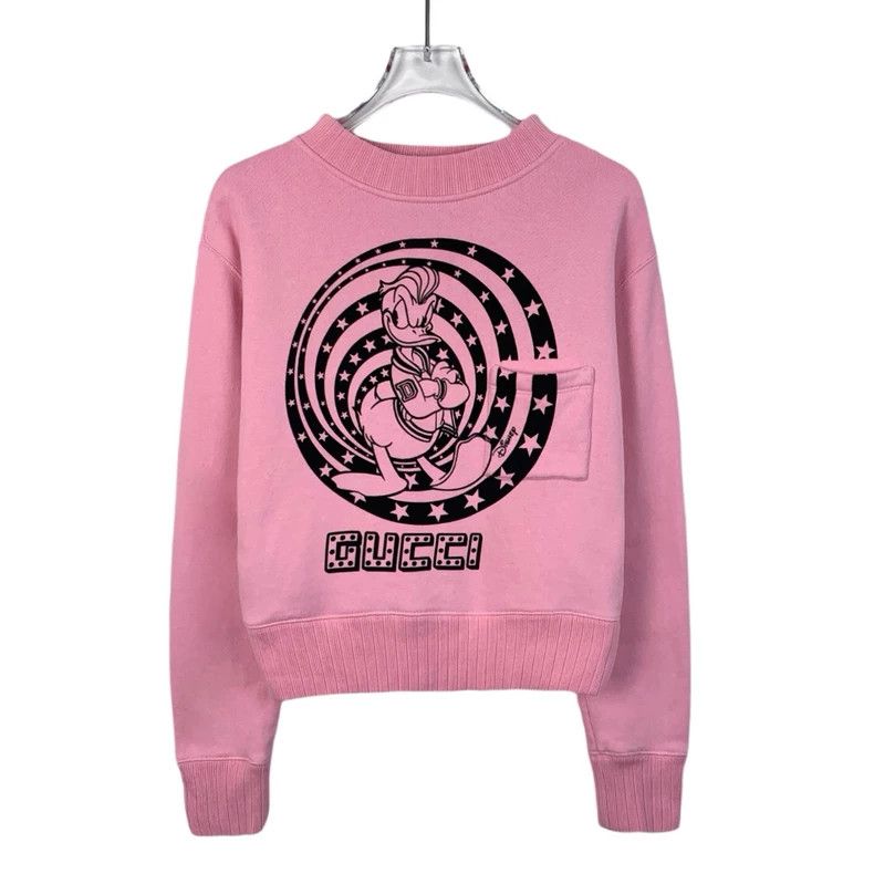 Gucci Gucci Disney cooperation pink Donald Duck round-neck cotton Size US S / EU 44-46 / 1 - 1 Thumbnail
