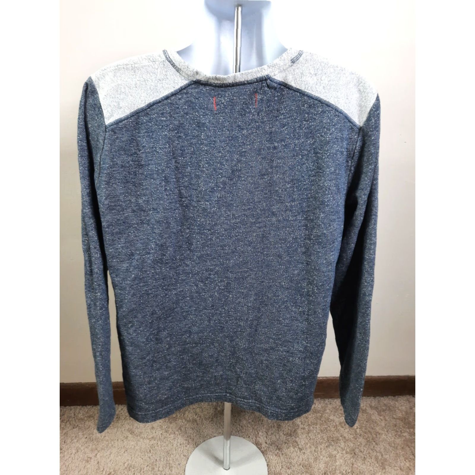Tommy Bahama Tommy Bahama Cotton Men's Crewneck Sweater Lightweight Blue Large L3S Pullover Knit Crew Neck 100% Cotton Mens Size US L / EU 52-54 / 3 - 6 Thumbnail