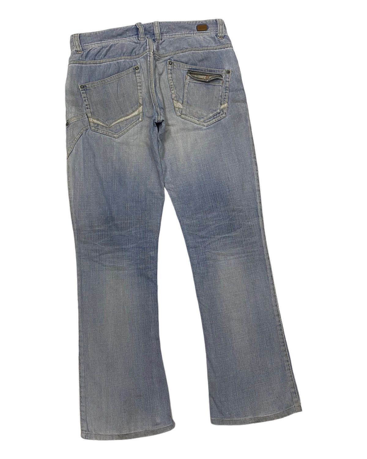 Hysteric Glamour × Nicole Club NICOLE CLUB FOR MEN DISTRESS FLARE DENIM JEANS Size US 34 / EU 50 - 4 Thumbnail