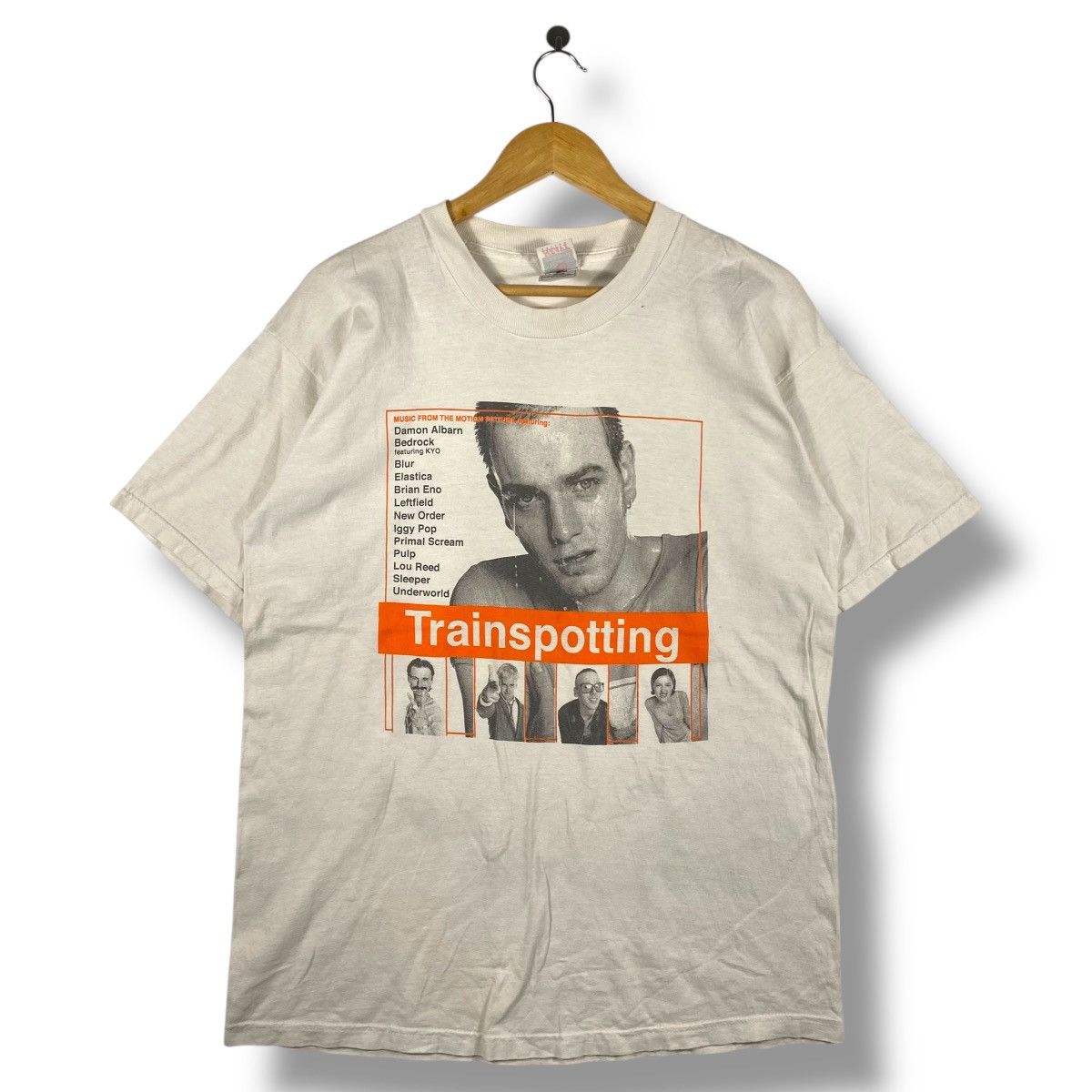 Vintage 90's TRAINSPOTTING Movie Poster Promo Tee Shirt
