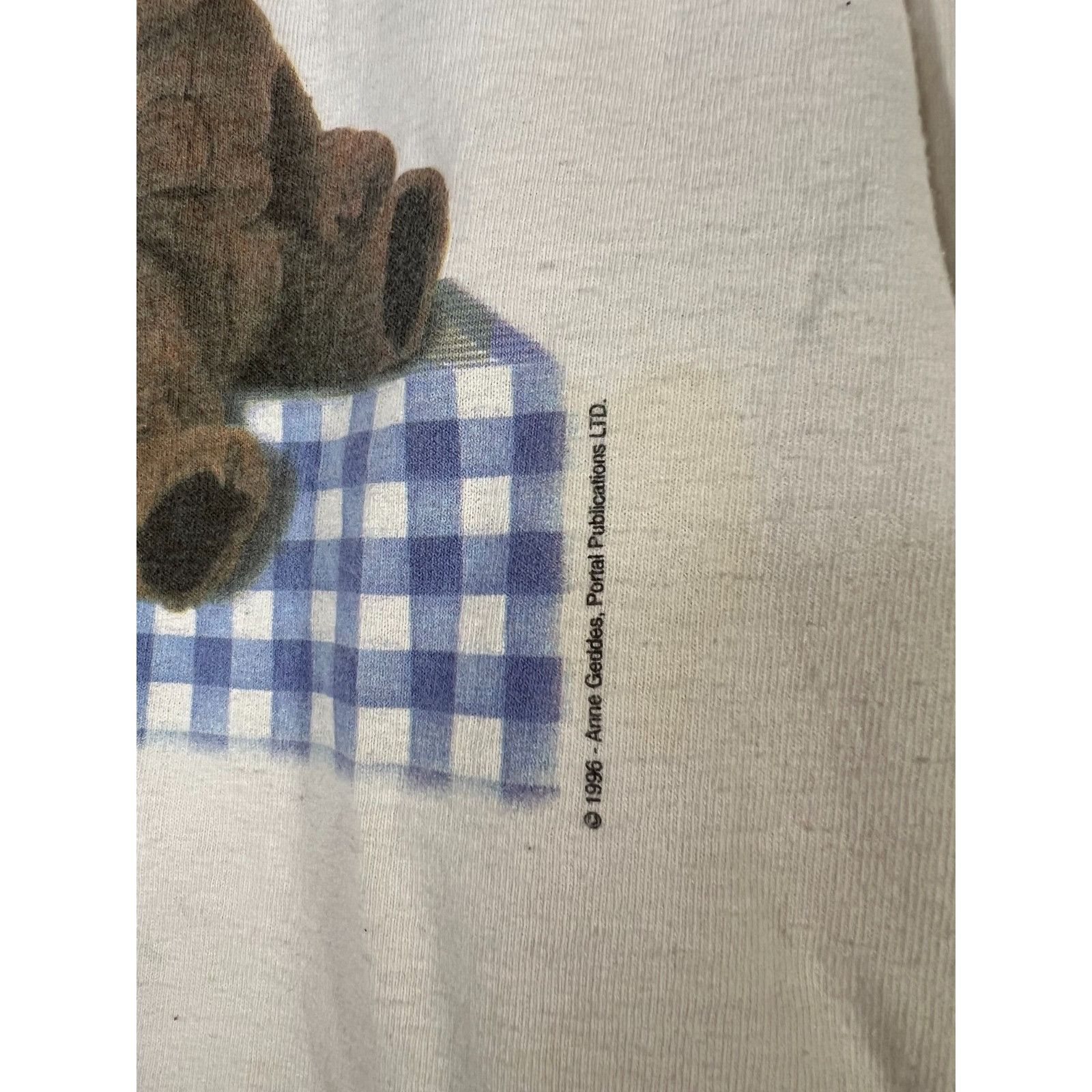Other Vintage 90s Anne Geddes Baby Bears Photography Tshirt Size M Size US M / EU 48-50 / 2 - 3 Thumbnail