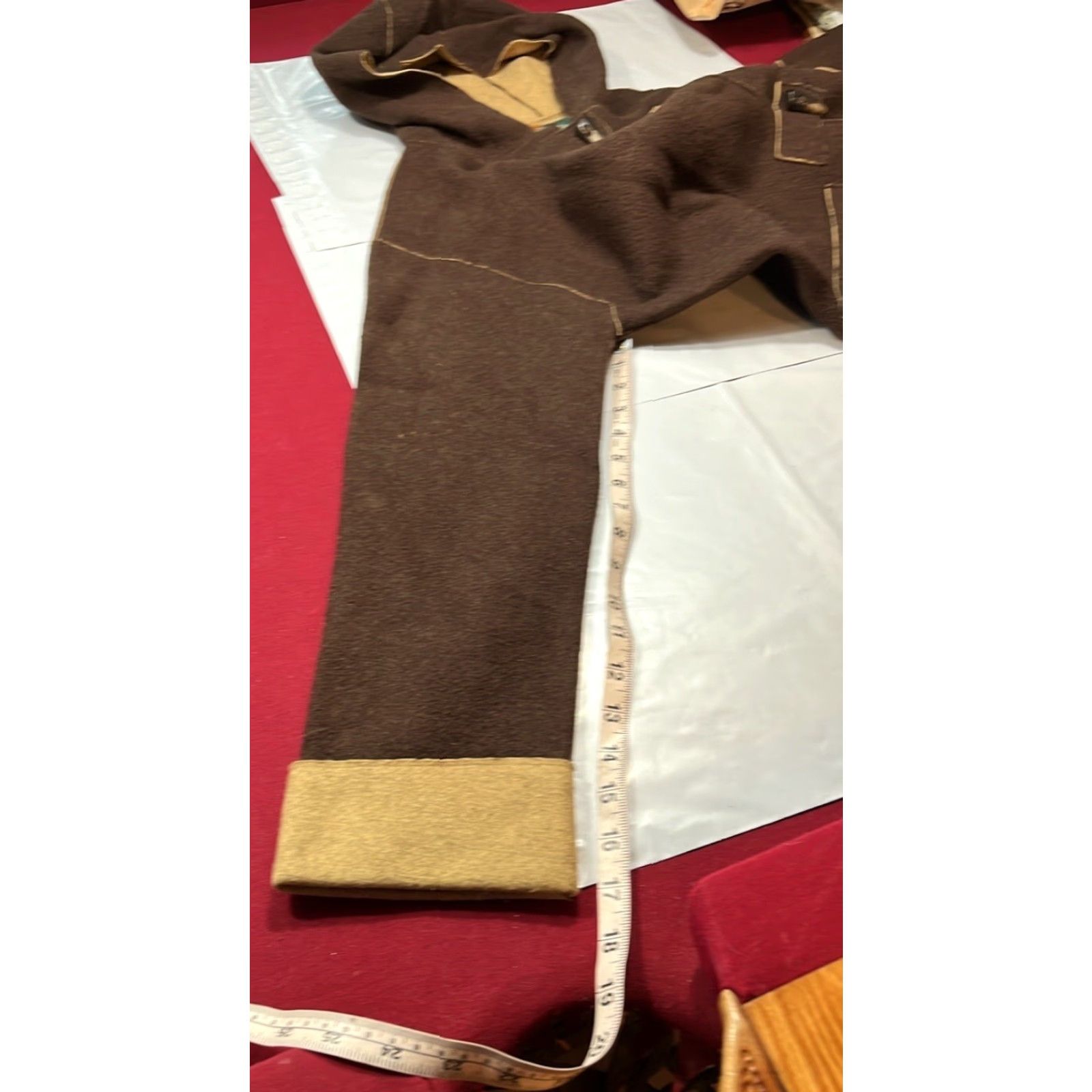 Ralph Lauren VINTAGE Ralph Lauren Coat Jacket Wool Brown Hooded Button 90s Womens S Brown Wool Parka Coat - Ralph Lauren - USA - Medium? Size S / US 4 / IT 40 - 6 Thumbnail