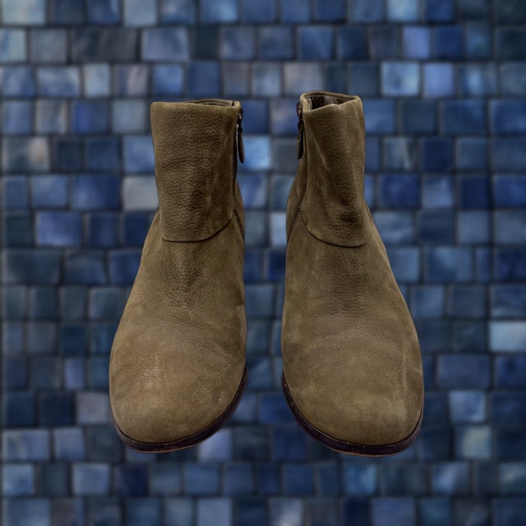 Cole Haan Cole Haan Boots Womens Size 10.5 Green Leather Ankle Booties Block Heel Shoes Casual Size US 11 / IT 41 - 1 Thumbnail