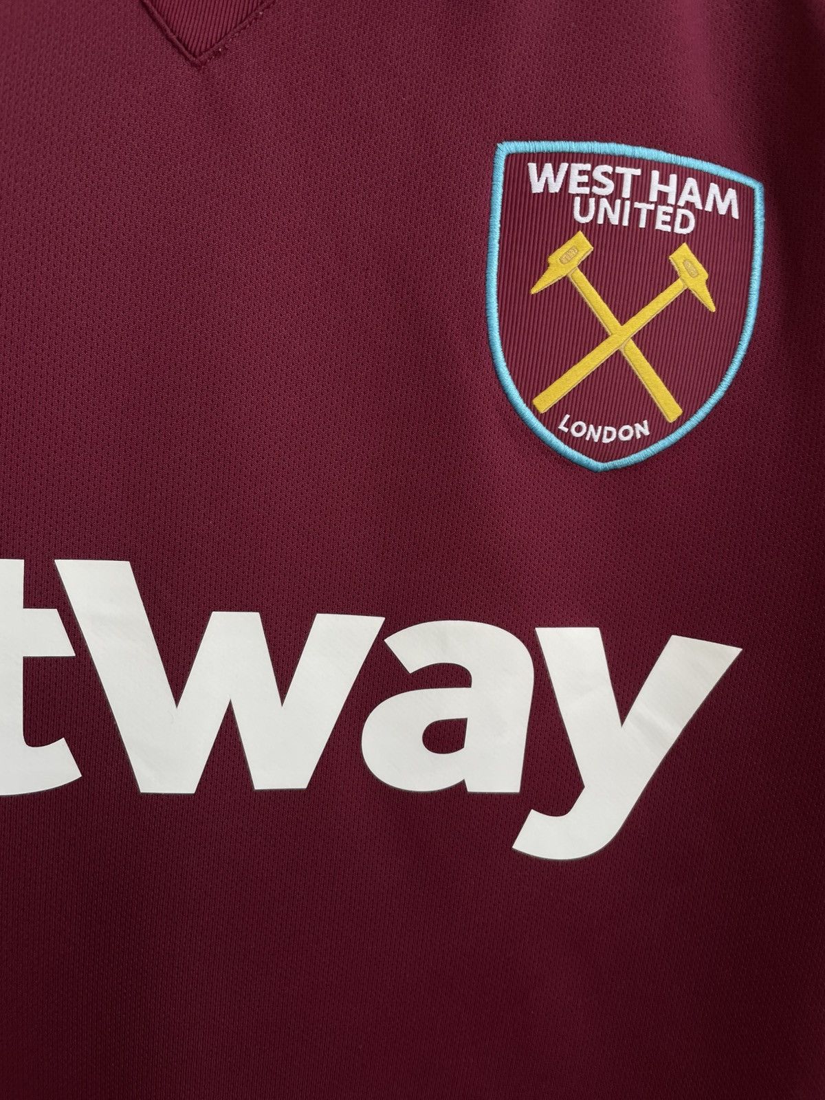 Umbro WEST HAM UNITED 2021 2022 HOME FOOTBALL SHIRT SOCCER JERSEY Size US L / EU 52-54 / 3 - 6 Thumbnail