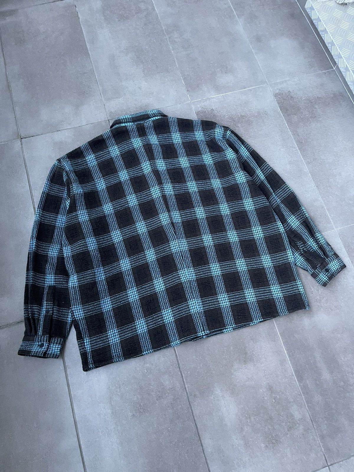 Won Hundred !DS! SS23 Won Hundred Maza Brown Blue Checker Flannel Shirt Size US L / EU 52-54 / 3 - 13 Thumbnail