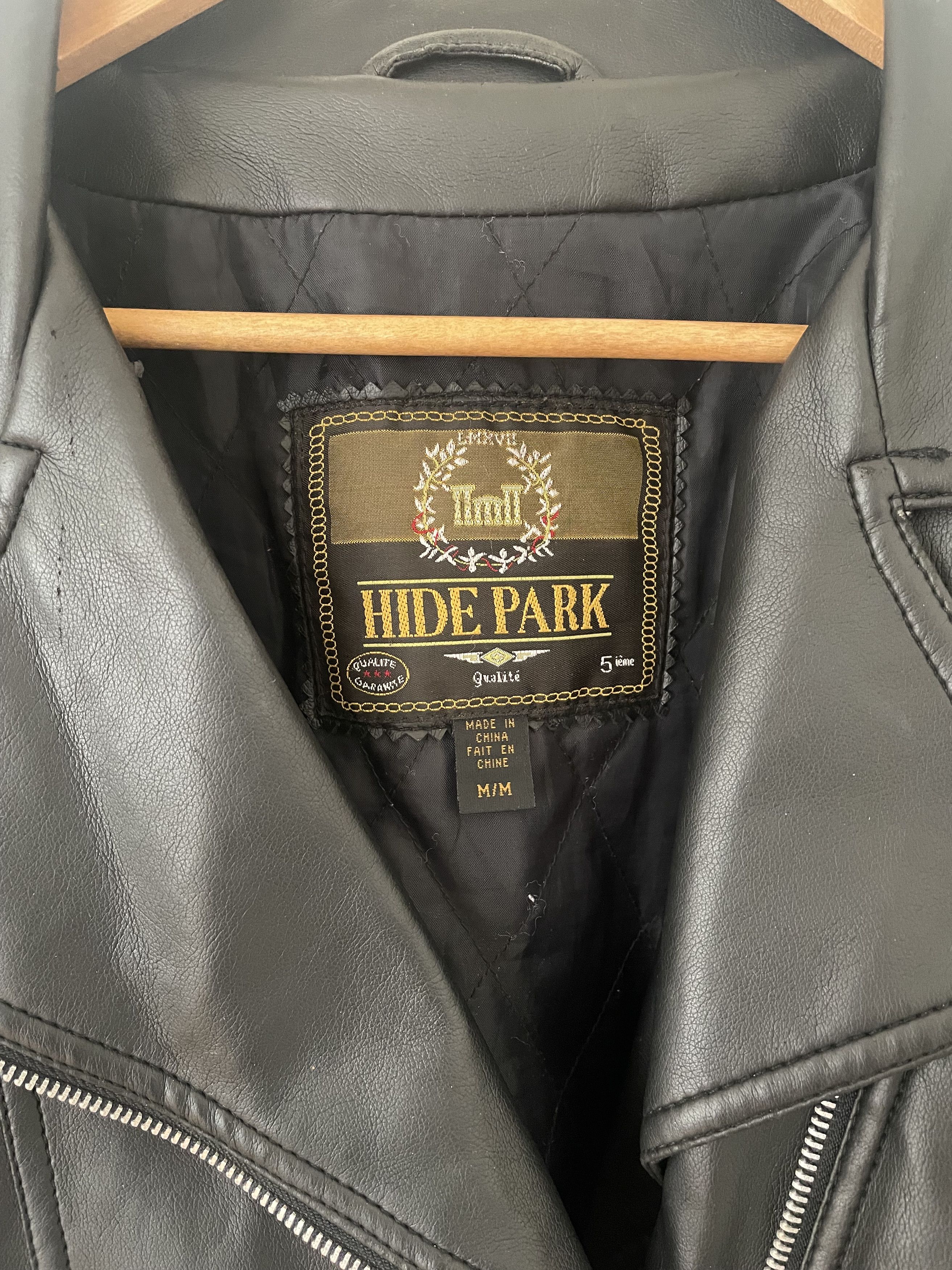 Vintage Vintage Hide Park Motorcycle Faux Leather Jacket Size US M / EU 48-50 / 2 - 3 Thumbnail