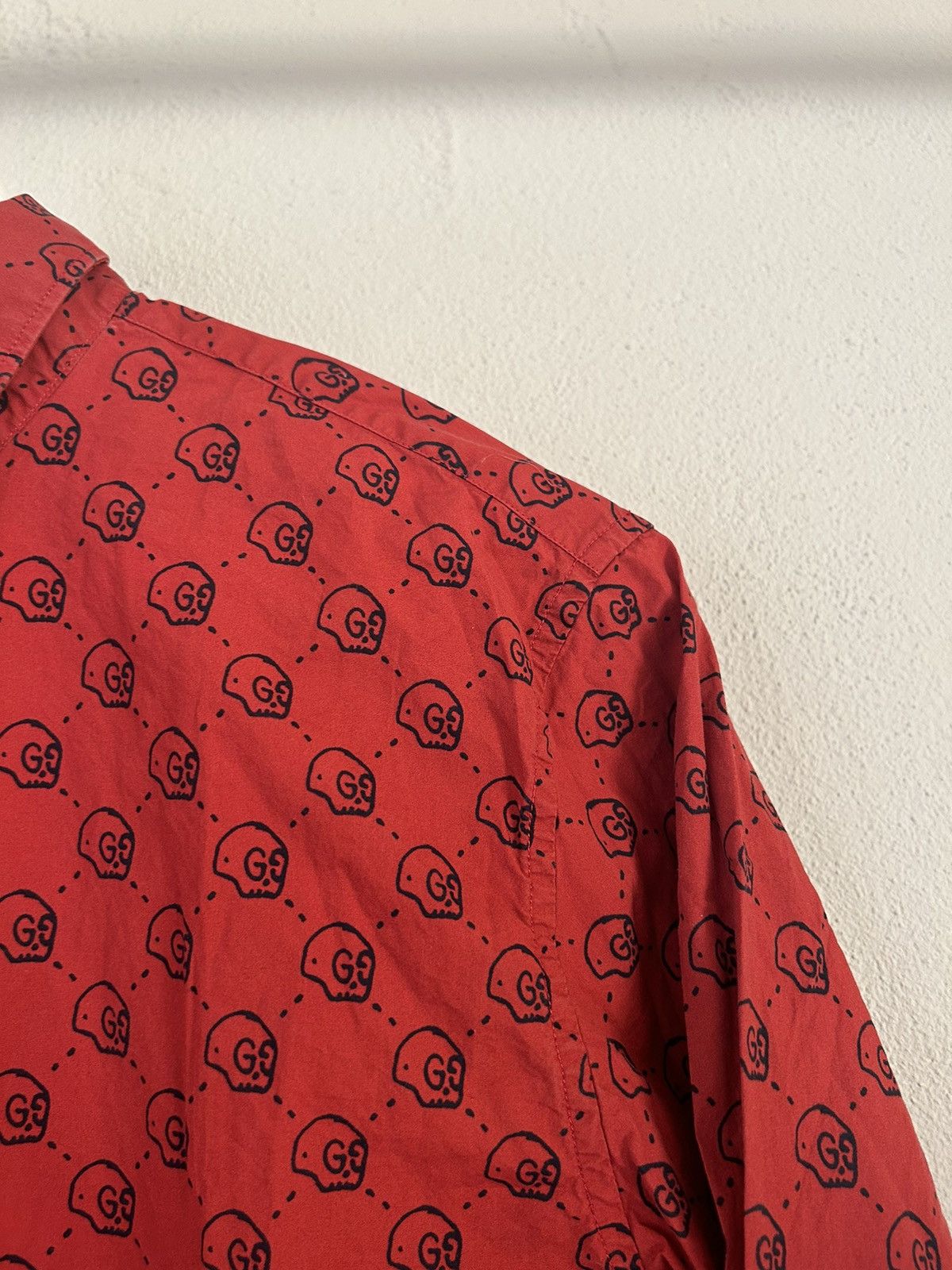 Gucci Gucci Ghost Skull Print Shirt Size US M / EU 48-50 / 2 - 7 Thumbnail