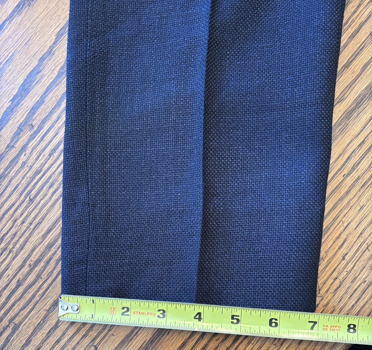 Other Black Basketweave Double Breasted Wool Suit Size 34S - 19 Thumbnail