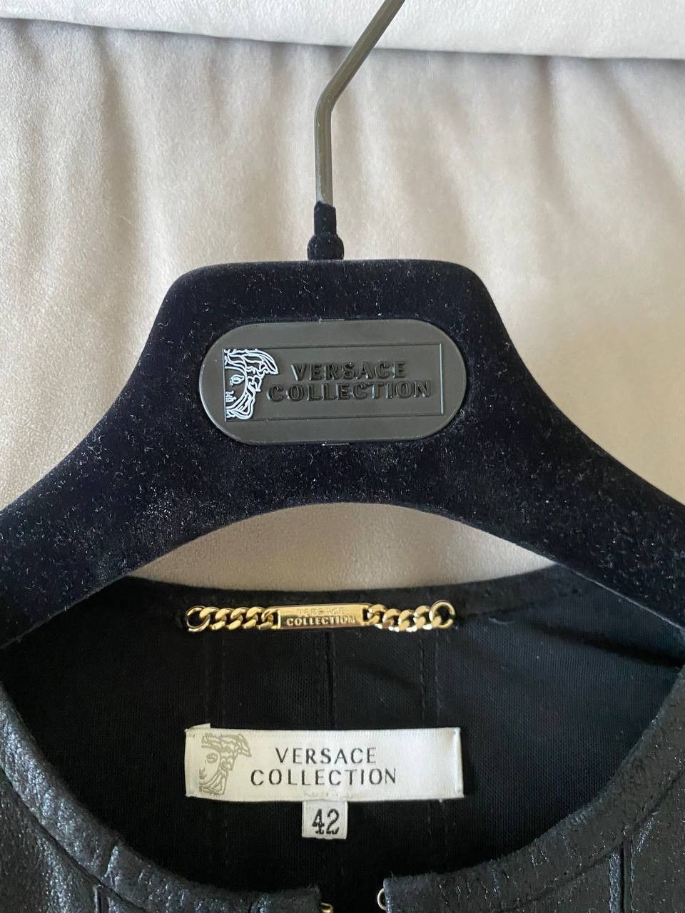 Versace Collection leather jacket