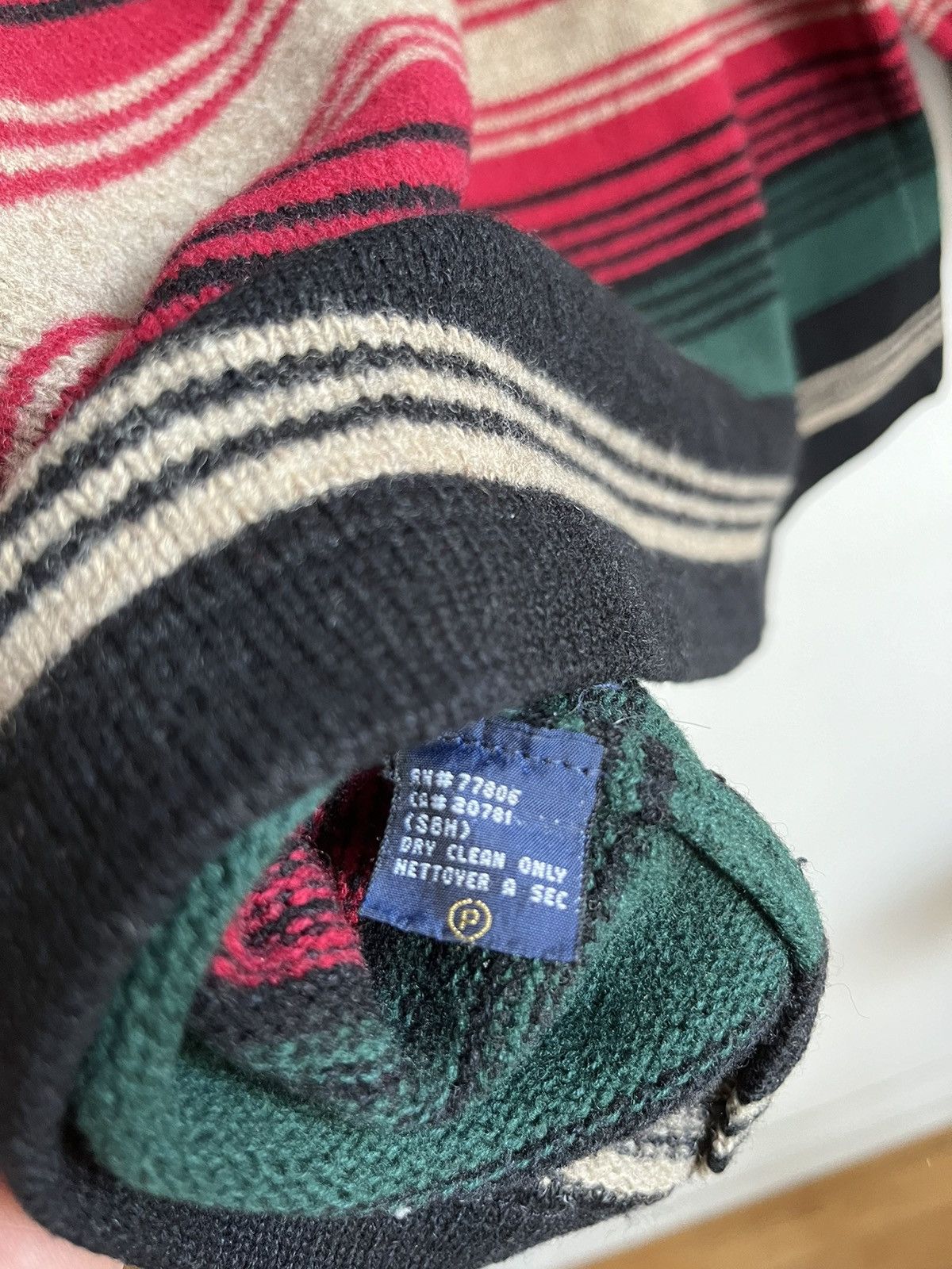 Tommy Hilfiger × Vintage Vintage Y2K Tommy Hilfiger Wool blend sweater striped Size US XL / EU 56 / 4 - 6 Thumbnail
