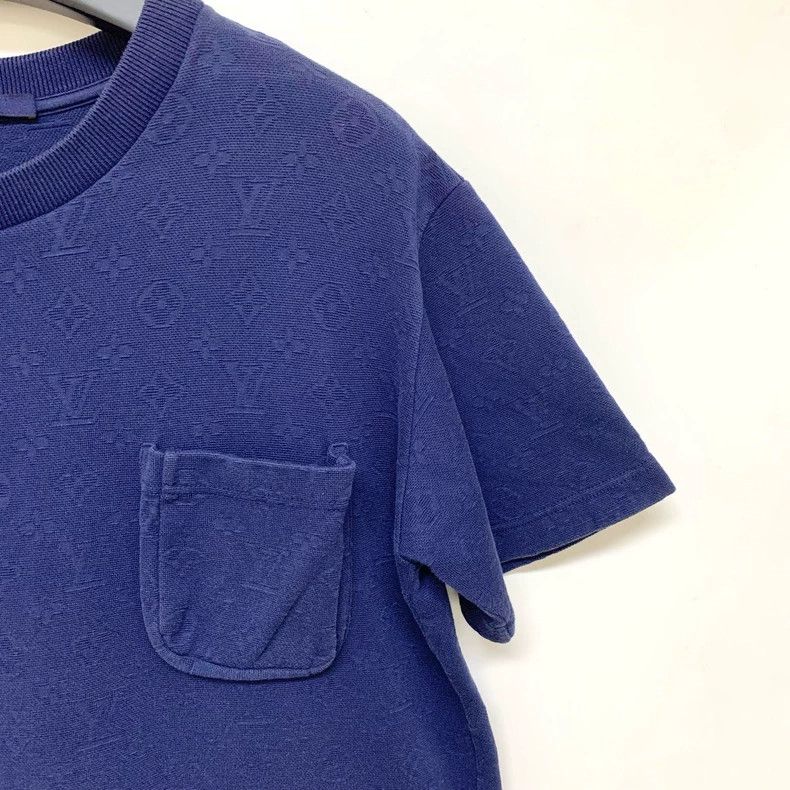 Louis Vuitton Louis Vuitton Dark Blue Full Print Short Sleeve Size US M / EU 48-50 / 2 - 6 Thumbnail