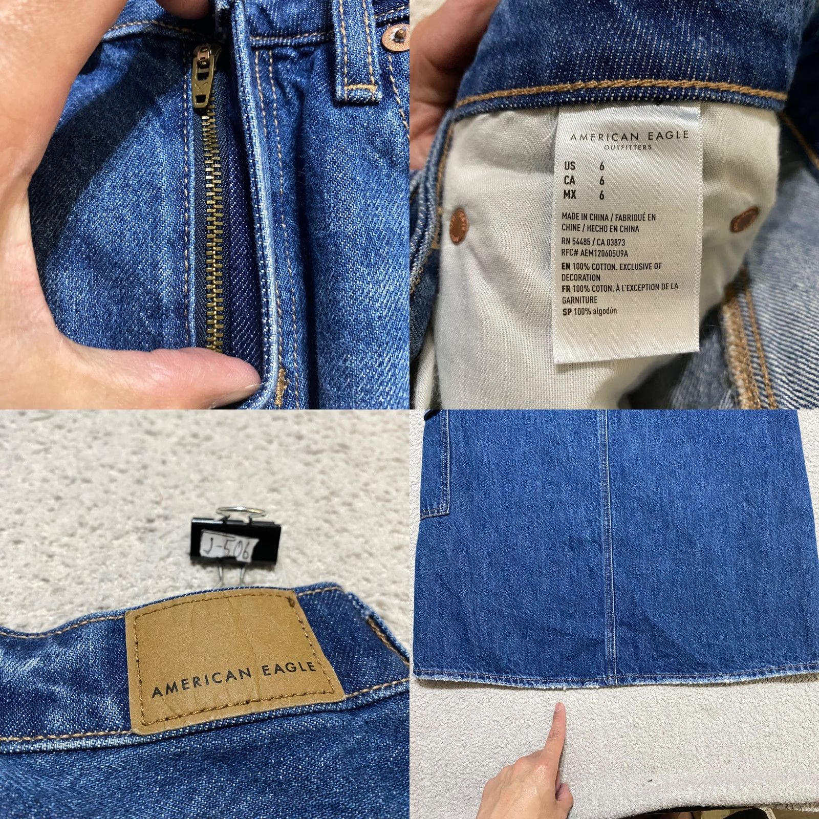 American Eagle Outfitters American Eagle Outfitters Skirt Blue Denim Cargo Pockets Low Rise Maxi Women 6 XS? Size 28" / US 6 / IT 42 - 8 Thumbnail