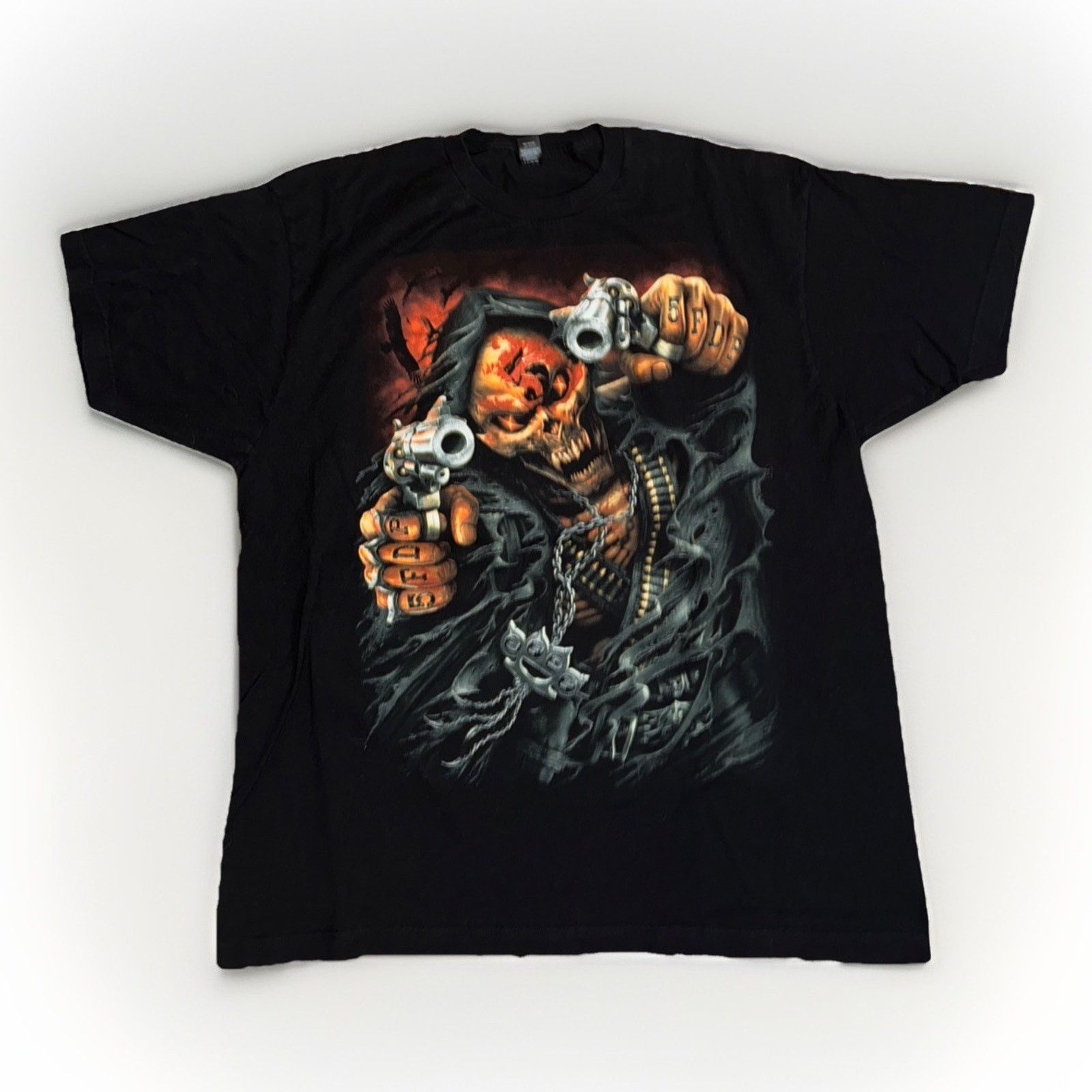 Band Tees × Vintage Finger Death Punch Band T-Shirt Men’s XL Black Heavy Metal Size US XL / EU 56 / 4 - 1 Thumbnail