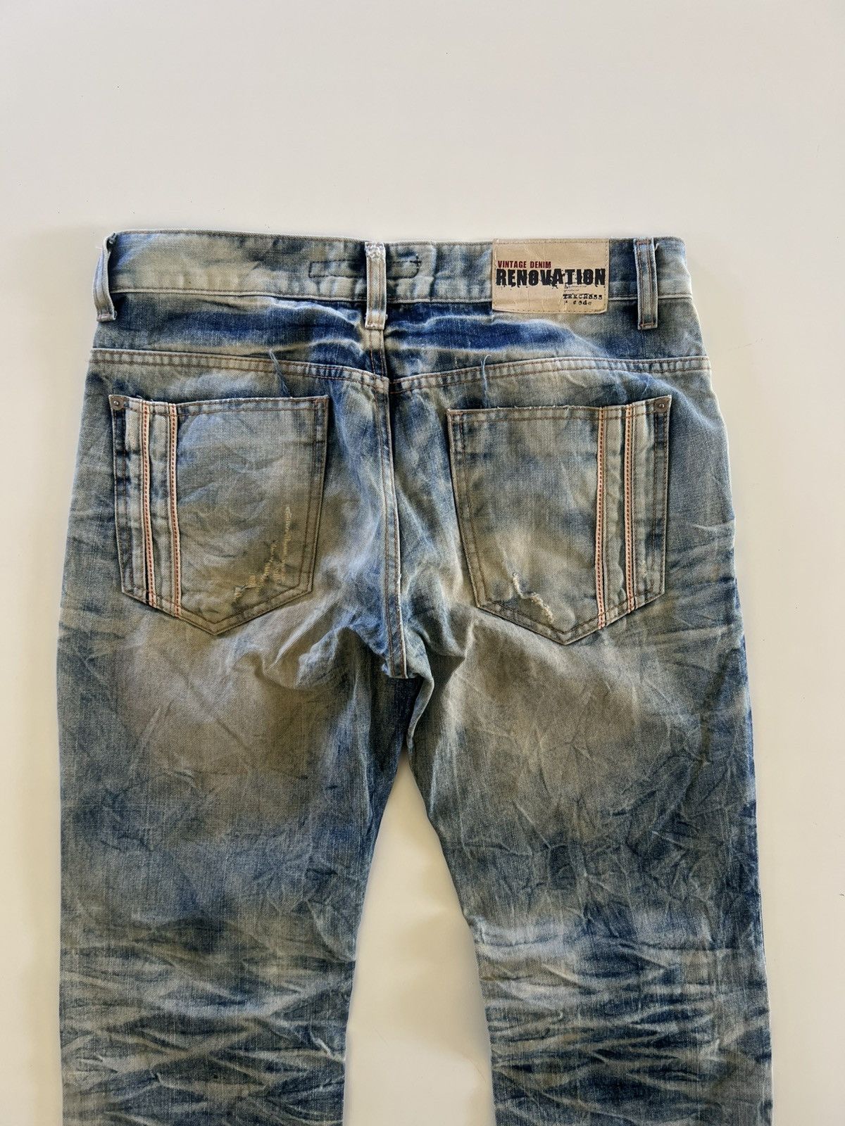 Japanese Brand The Cross Denim Jeans Distress Size 34" Size US 34 / EU 50 - 8 Thumbnail