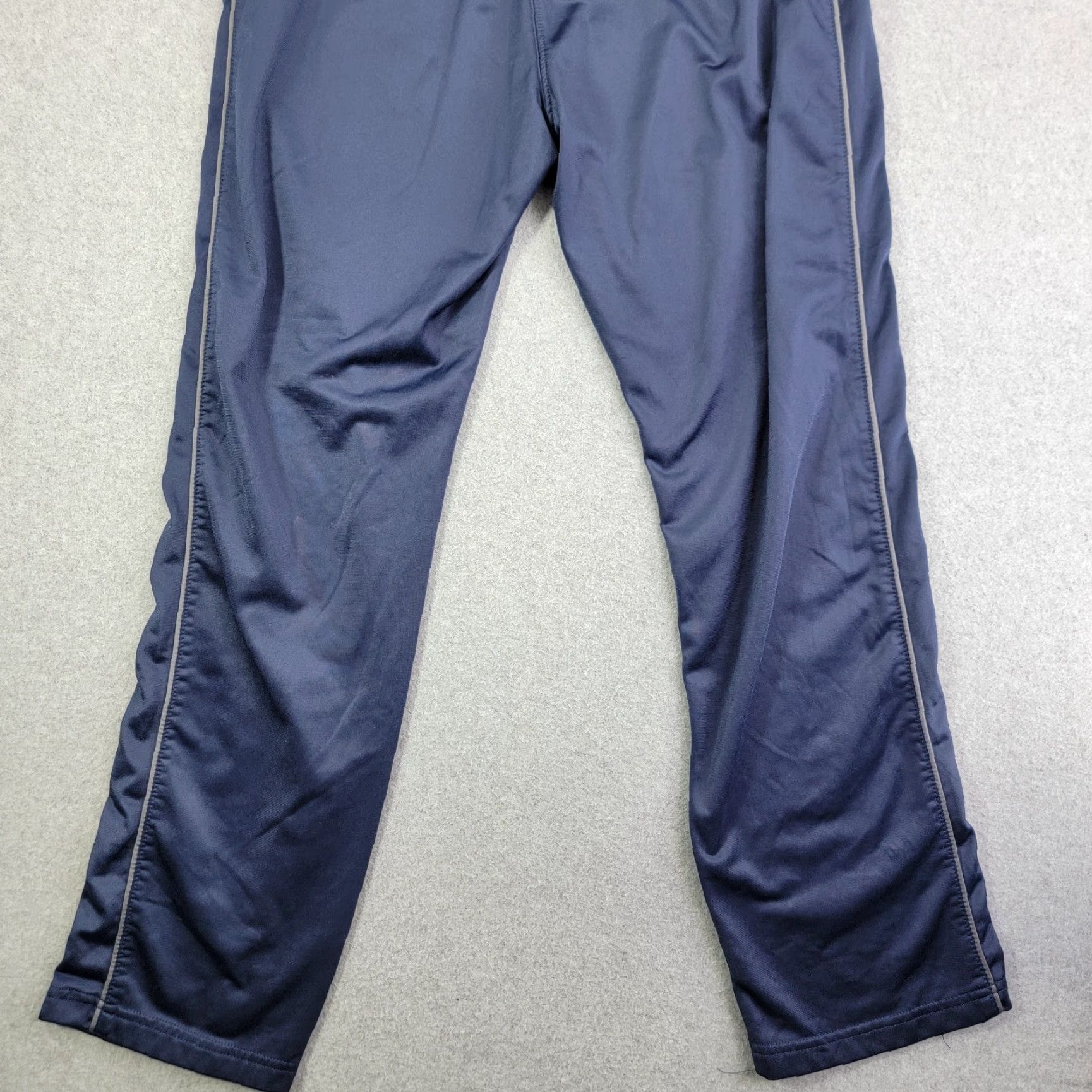 Spalding VINTAGE Spalding Pants Men L Blue Drawstring Track Sweatpants Jogger Gym 80s Mens Size US 33 - 5 Thumbnail