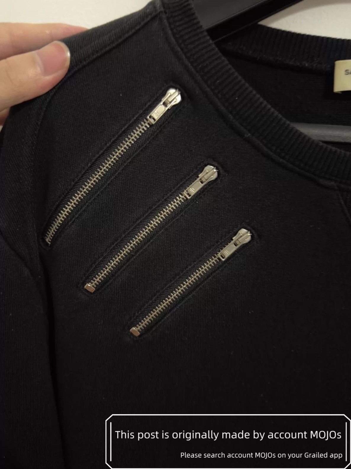 Saint Laurent Paris Sz M Saint Laurent Paris 15AW 5-Zips Sweatshirt mojos110632 Size US M / EU 48-50 / 2 - 4 Thumbnail