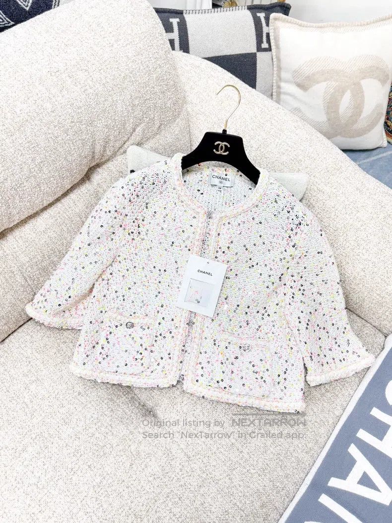 Chanel Chanel 24P Spring and Summer Preview White Colour Sequin E Size XS / US 0-2 / IT 36-38 - 1 Thumbnail
