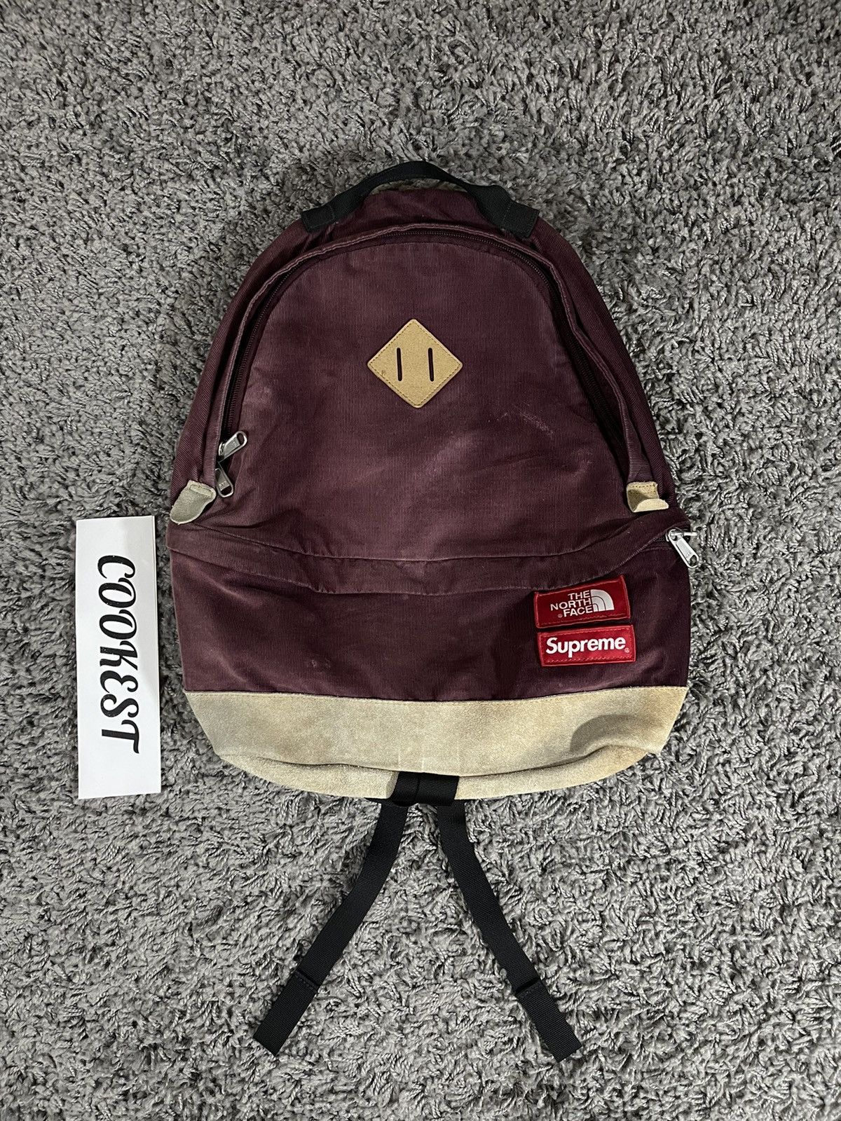 Supreme 2012AW Supreme The North Face Corduroy Bag Backpack Burgundy |  Grailed