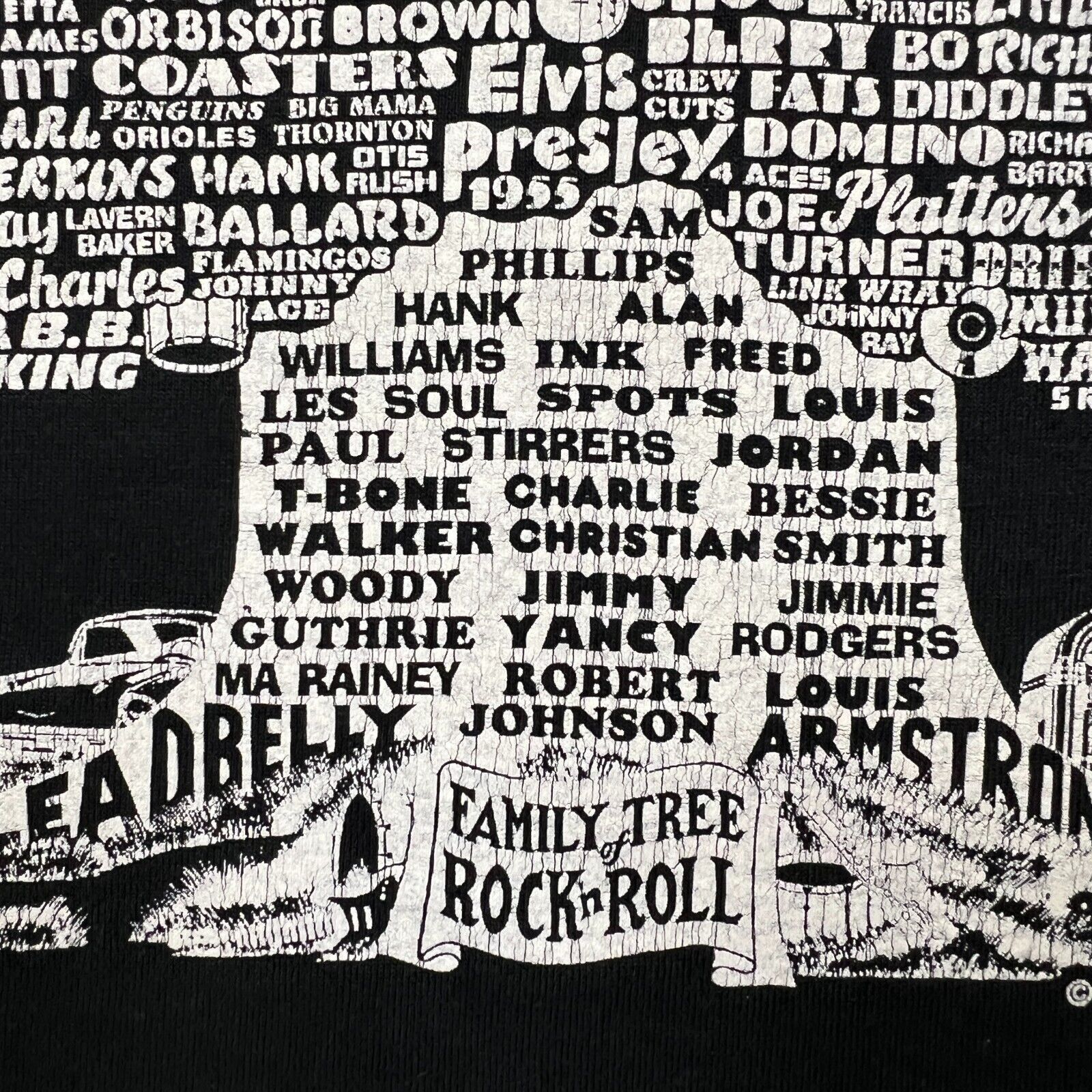 Band Tees × Vintage 1992 Family Tree of The Sixties T Shirt XL Rock N Roll Band Size US XL / EU 56 / 4 - 4 Thumbnail