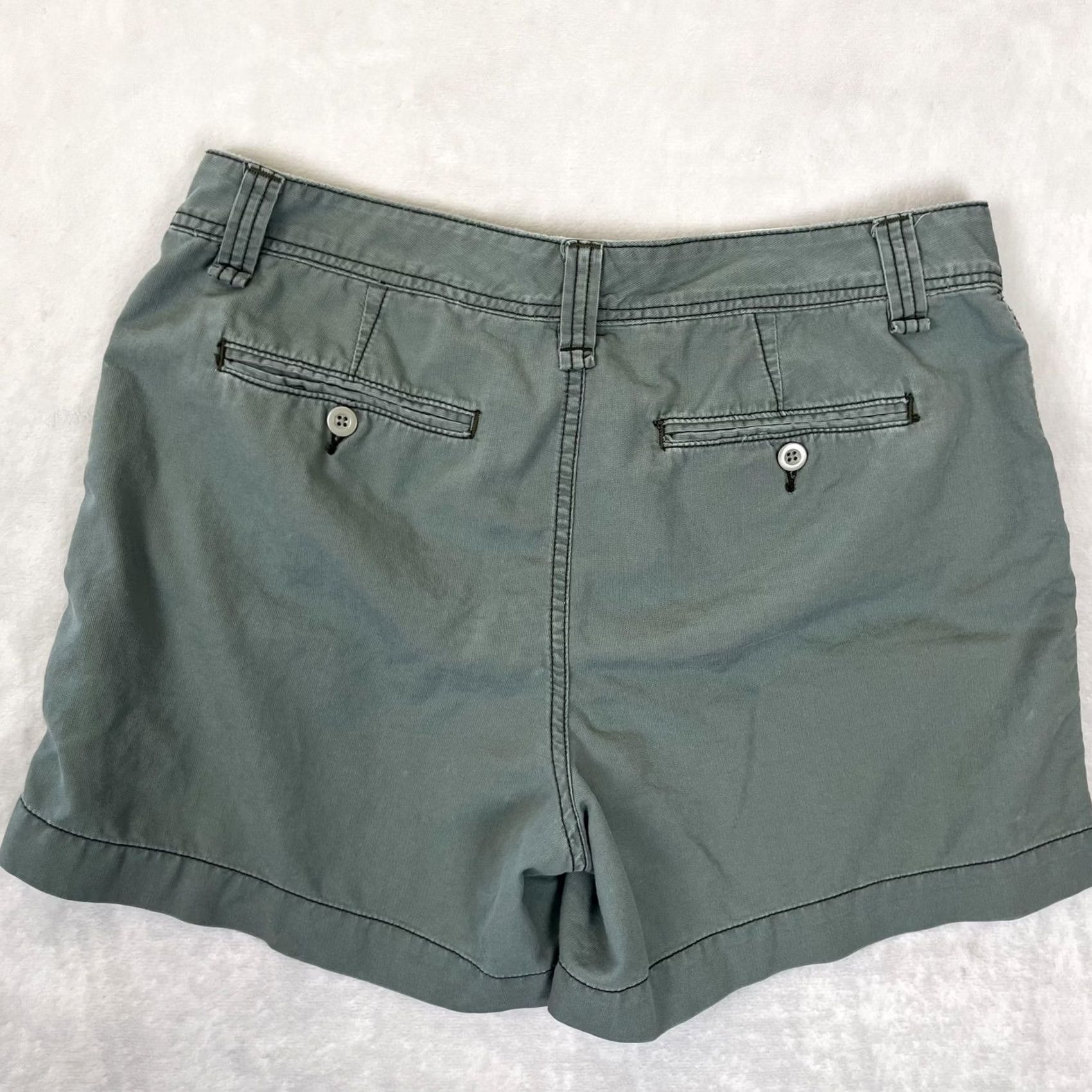 Vintage Polo Jeans Co. Ralph Lauren Shorts Womens 12 Green Twill Chino Casual Summer Size 34" / US 12 / IT 48 - 6 Thumbnail