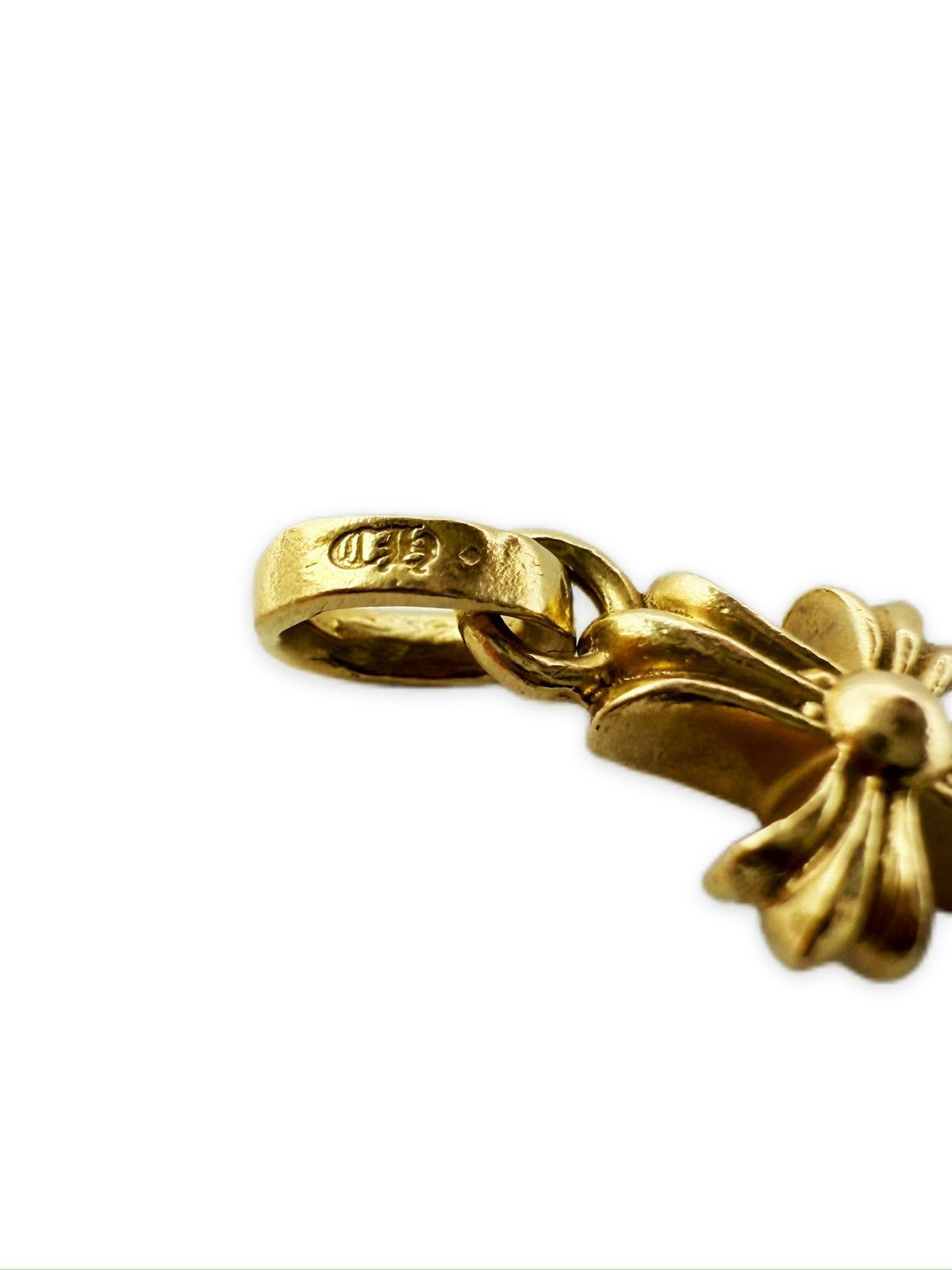 Chrome Hearts Chrome Hearts 22k Gold Baby Fat Cross Pendant Size ONE SIZE - 3 Thumbnail