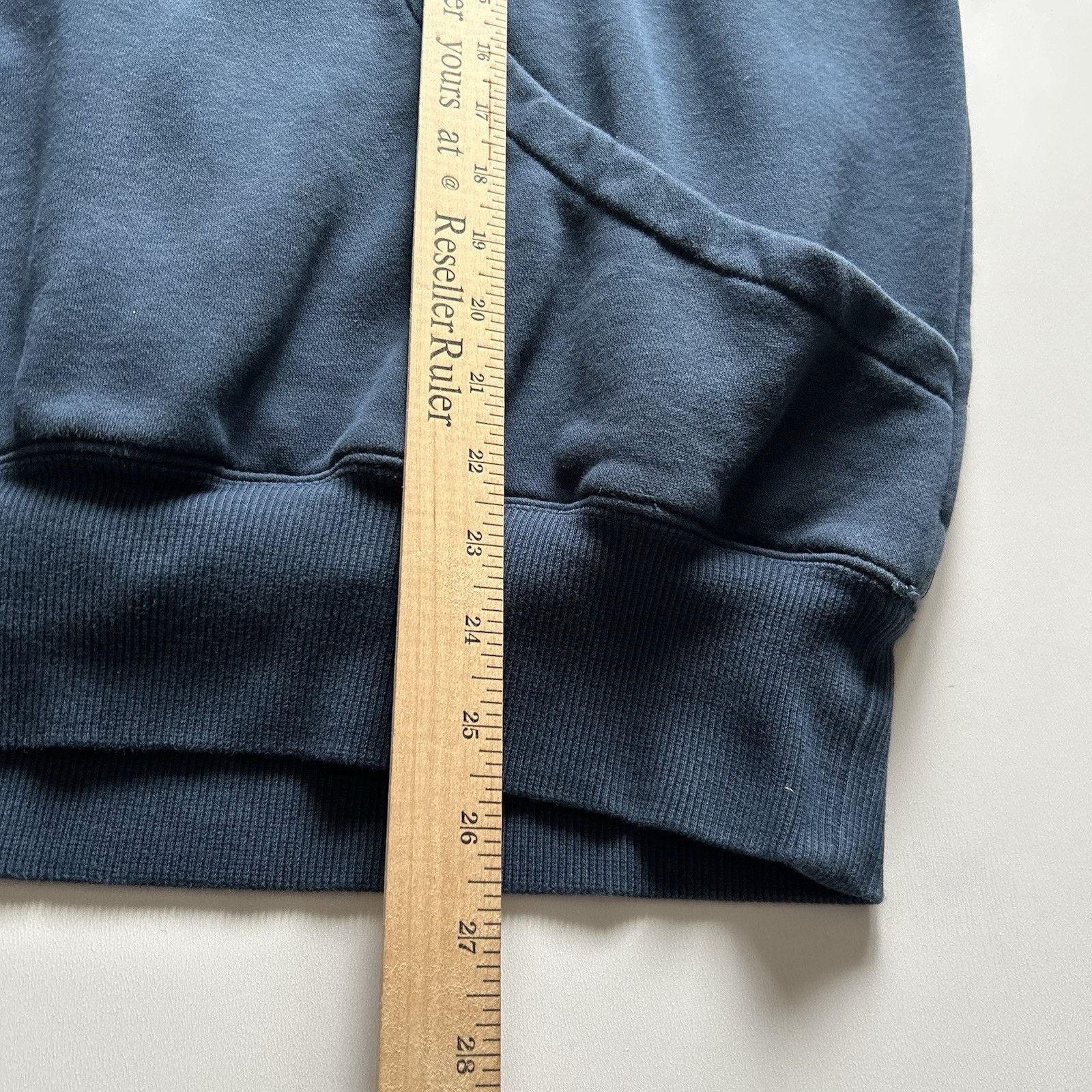 Nike × Vintage Nike Center Swoosh Navy Blue Women’s Oversized Hoodie Small Size S / US 4 / IT 40 - 6 Thumbnail
