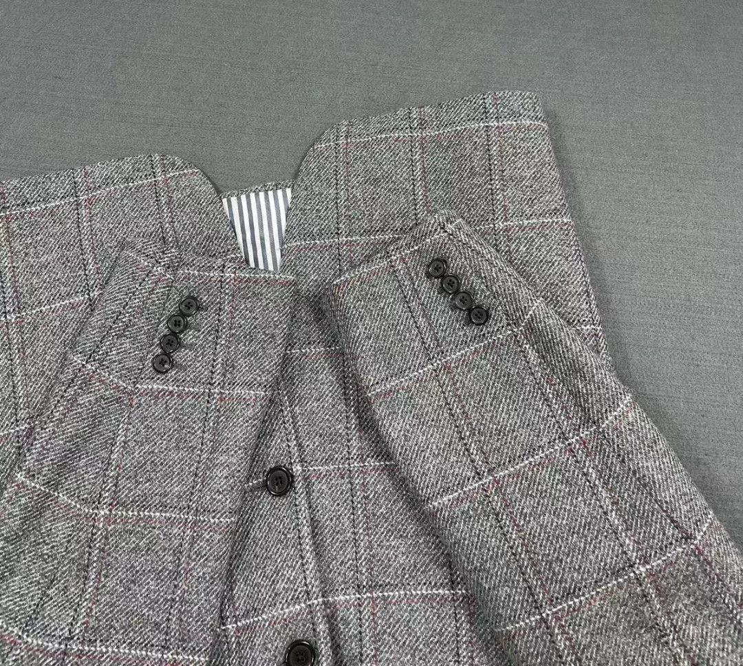 Thom Browne Thom Browne Wool Check Blazer 54R 97 New Size 50L - 7 Thumbnail