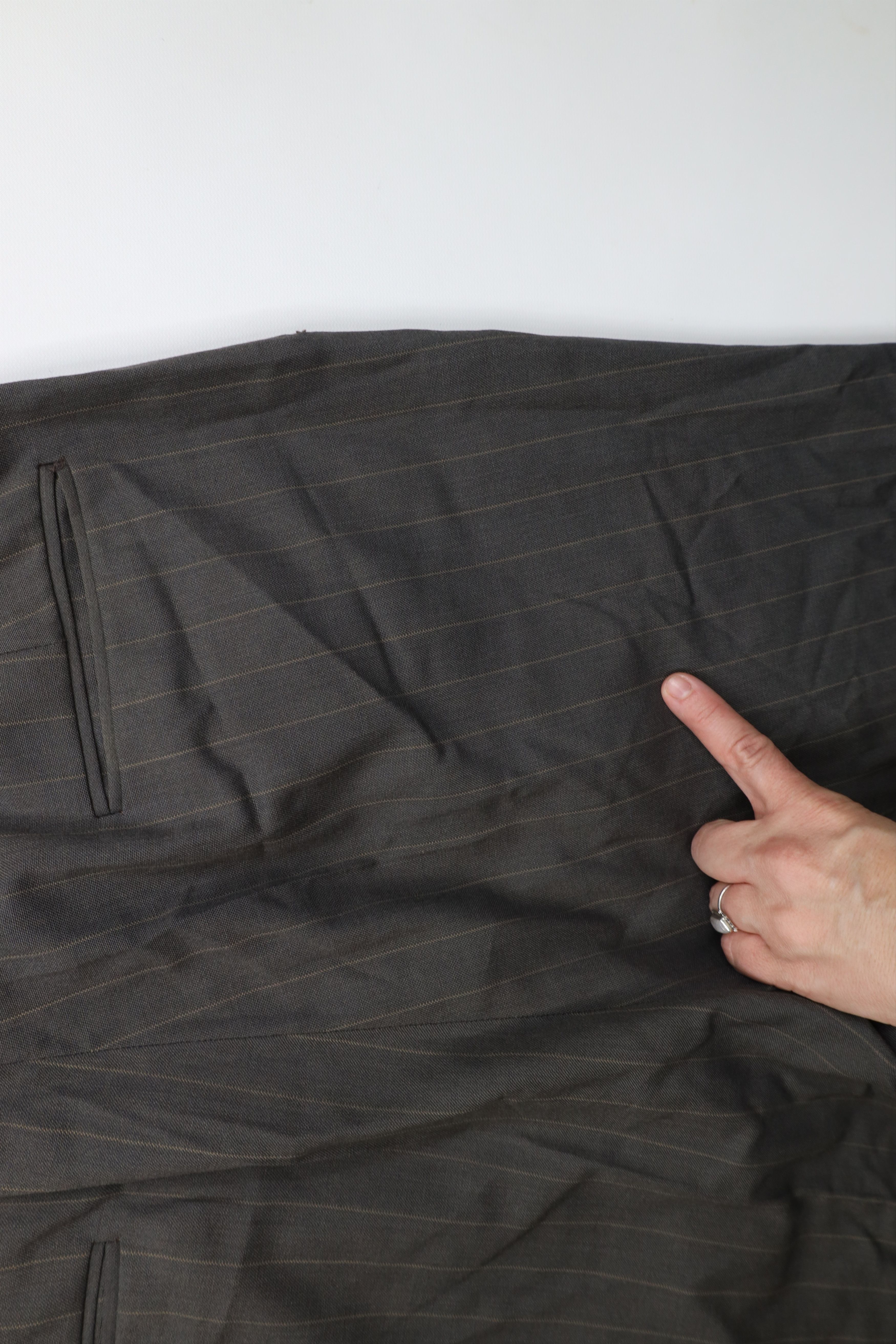Vintage Vintage 70s Striped Wool Blend Knit Wide Leg Chino Pants USA Size US 34 / EU 50 - 12 Thumbnail