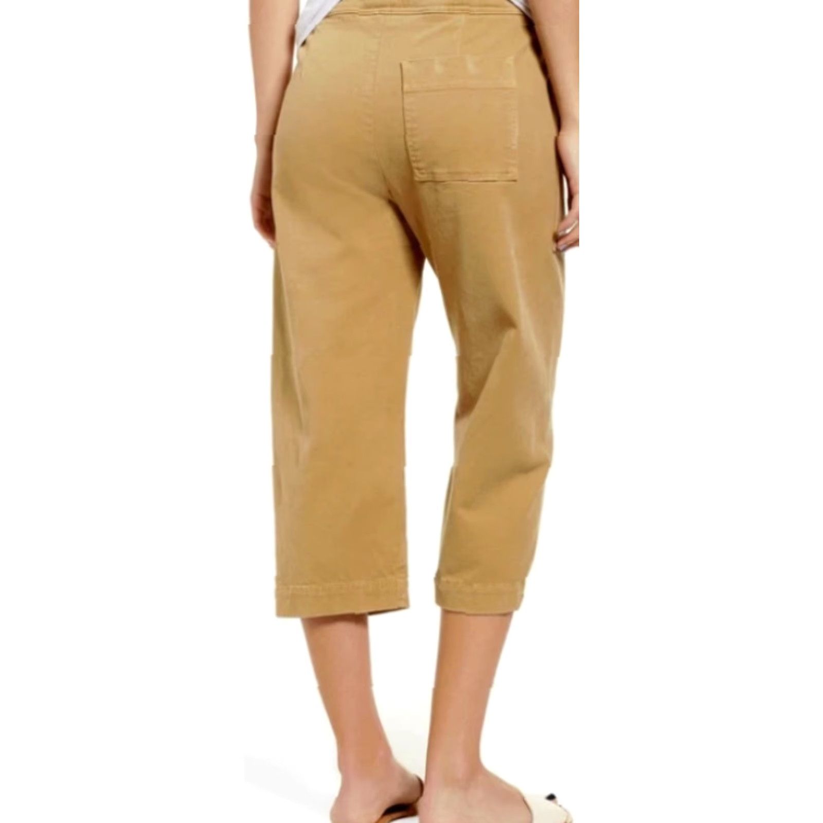 James Perse James Perse Crop Twill Pants Women 29 Tabac Stretch Cotton NWT Verified 25 Beig﻿e Size 42" / US 20 - 4 Thumbnail