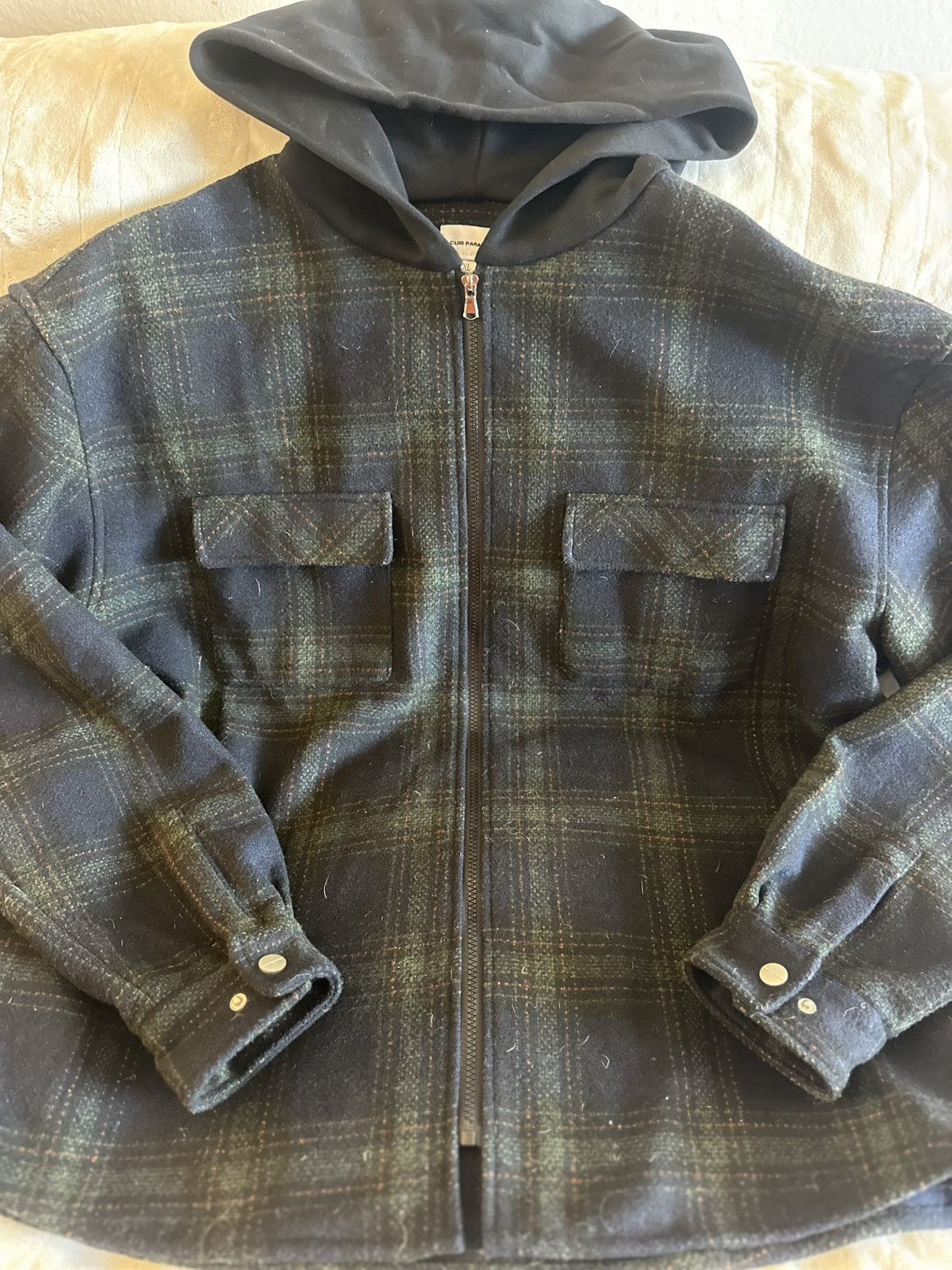 Other Club Paradise Streetwear Flannel Blue Grey Black Jacket Size US XL / EU 56 / 4 - 12 Thumbnail