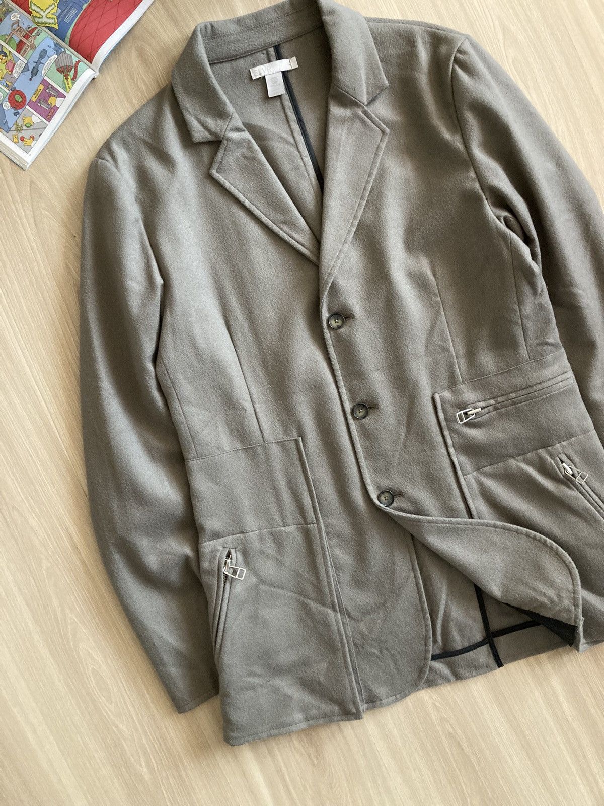 Vintage Vintage RARE Adidas SLVR Wool Blazer Coat Japanese Style Size US L / EU 52-54 / 3 - 4 Thumbnail