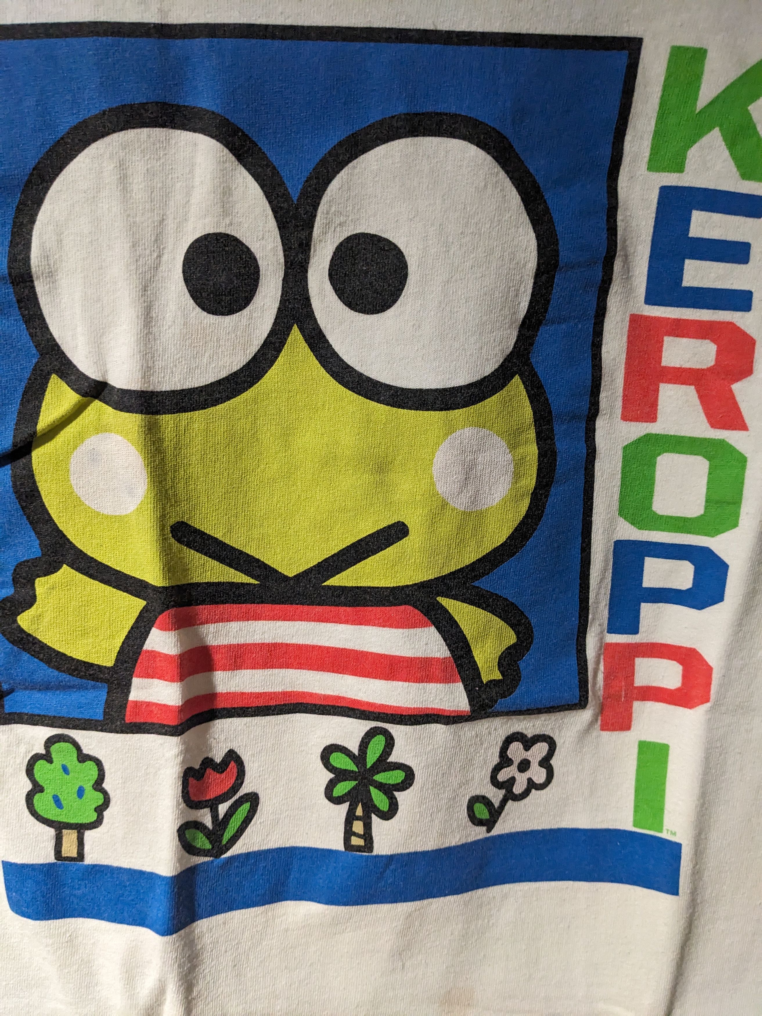 Gildan Keroppi Hello Kitty San Rio White Small T-Shirt Size US S / EU 44-46 / 1 - 2 Thumbnail