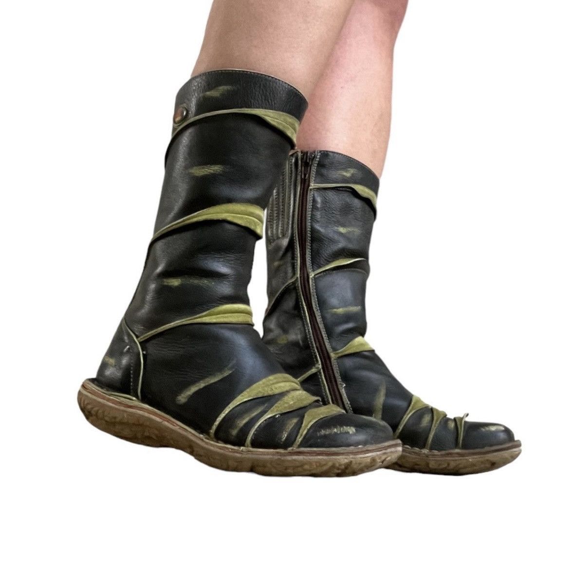 Other Ultra Rare EJECT Archive Vintage Leather Boots Size US 6.5 / IT 36.5 - 4 Thumbnail
