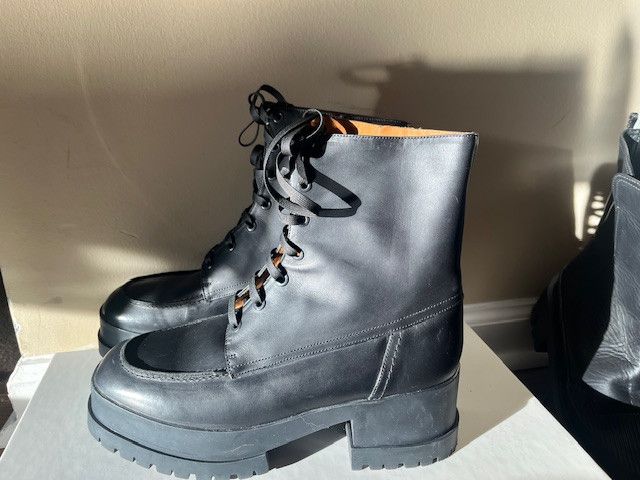 Robert Clergerie Clergerie Waddie Leather Platform Boots Size US 8 / IT 38 - 2 Thumbnail
