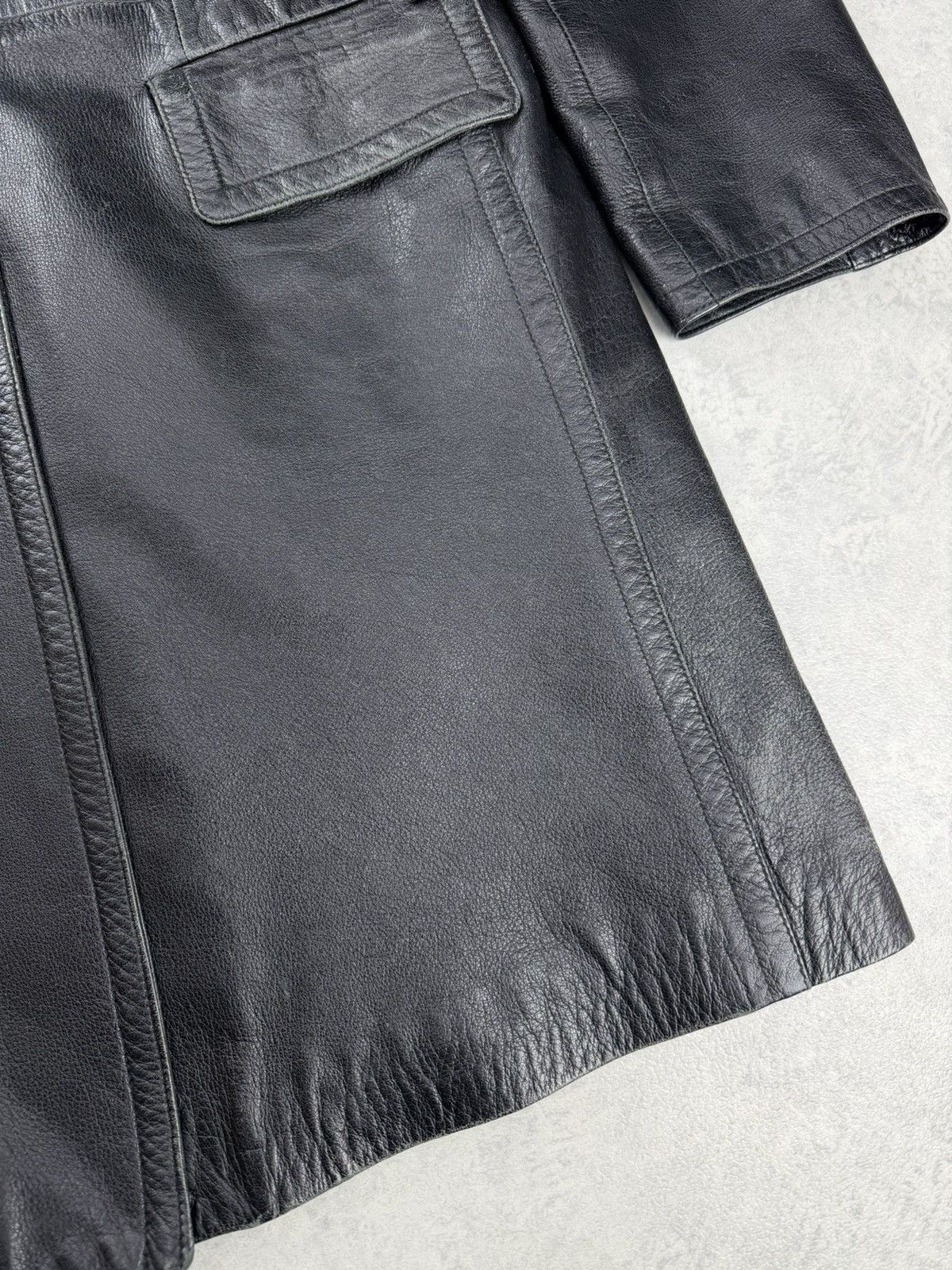 Gianfranco Ferre Vintage Gianfranco Ferre Leather Black Coat Jacket Unisex Size US S / EU 44-46 / 1 - 2 Thumbnail