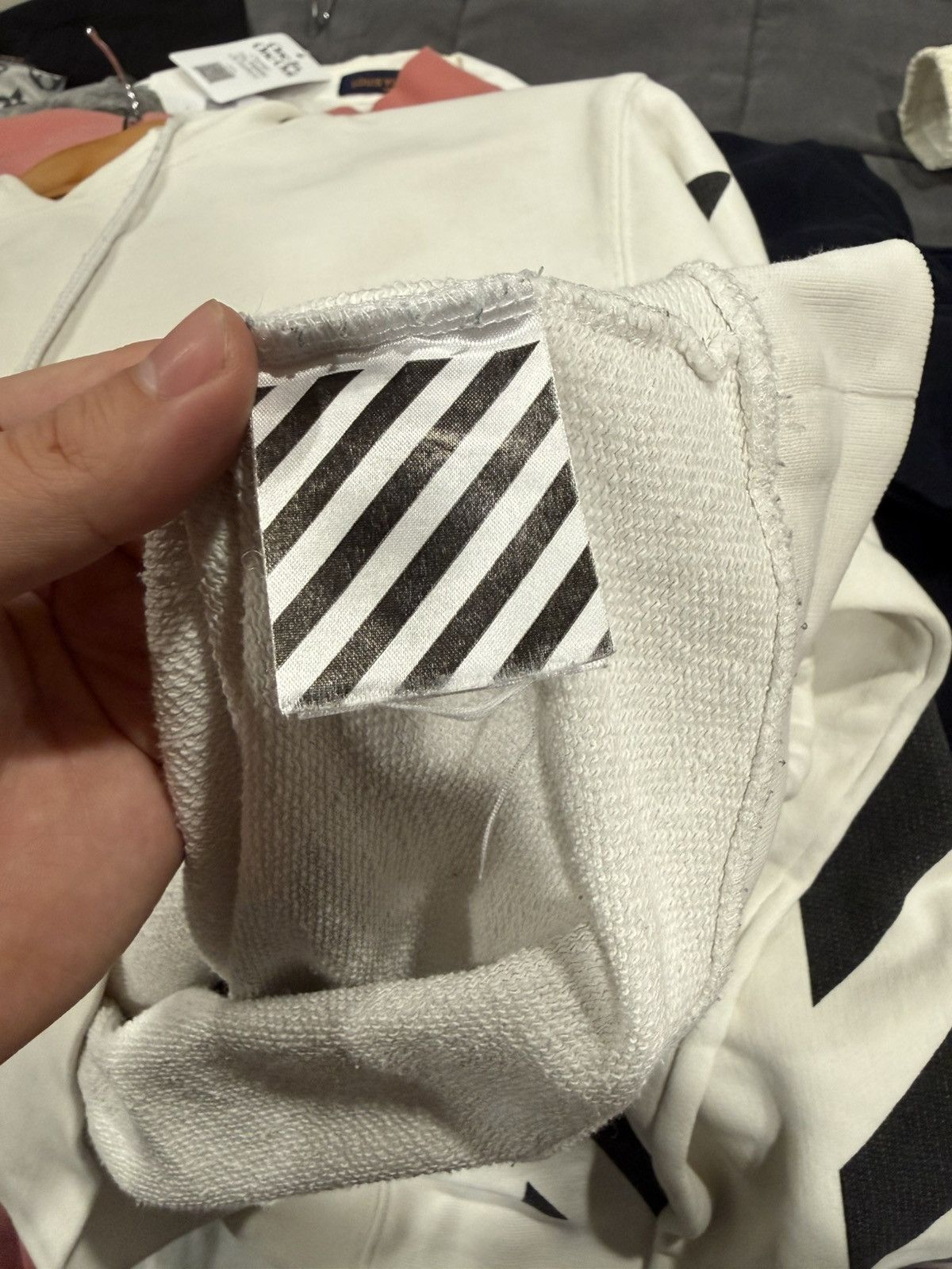 Off-White Off White Blue Collar White Hoodie Size US M / EU 48-50 / 2 - 8 Thumbnail