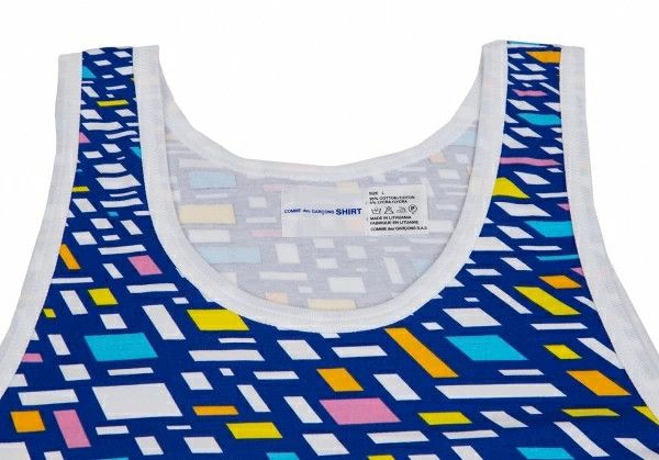 Comme des Garcons SHIRT Sleeveless Square Print Long Tank Top Size US L / EU 52-54 / 3 - 2 Thumbnail