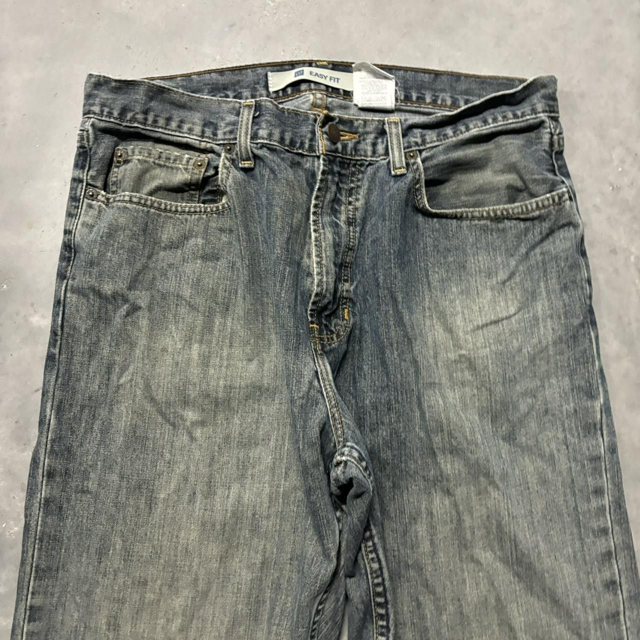 Gap × Vintage Crazy Vintage 90s Grunge Dark Wash Gap Skater Denim Jeans! Size US 34 / EU 50 - 5 Thumbnail