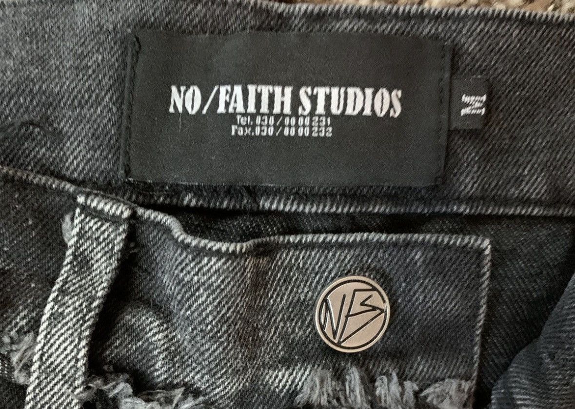 No Faith Studios NoFaithStudios Distressed Flair Denim Size US 32 / EU 48 - 4 Thumbnail