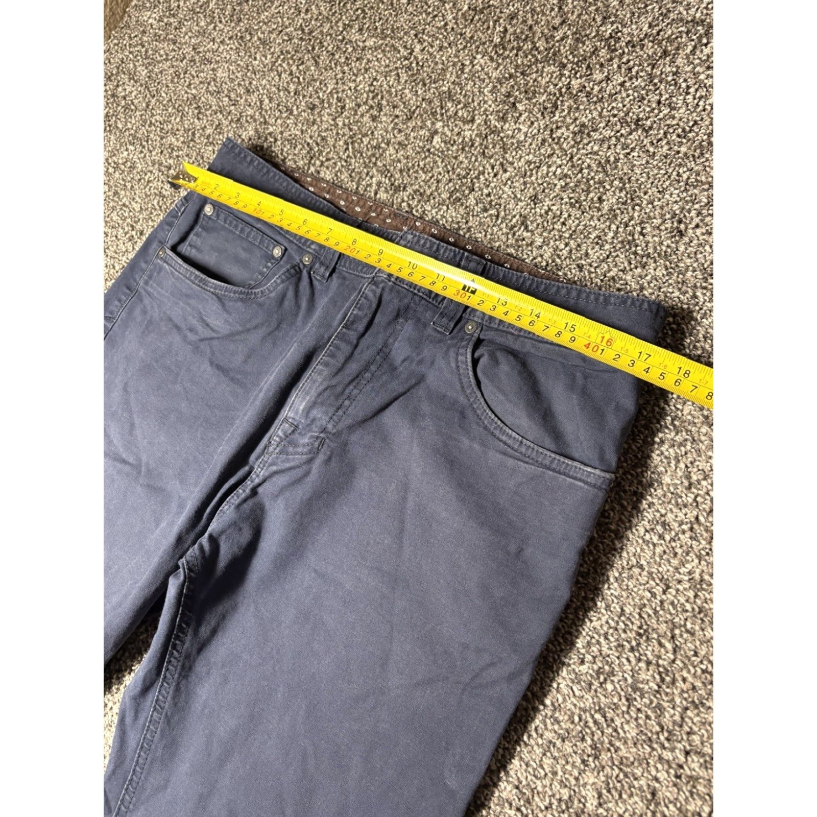 Prana prAna Pants Mens 33x32 Blue Slim Fit Stretch Shirt Hoodie Hat etc Size US 33 - 5 Thumbnail