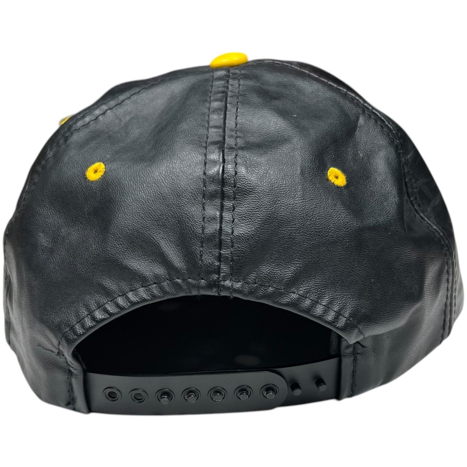 NFL × Vintage Vintage 90s Pittsburgh Steelers NFL branded leather SnapBack Size ONE SIZE - 4 Thumbnail