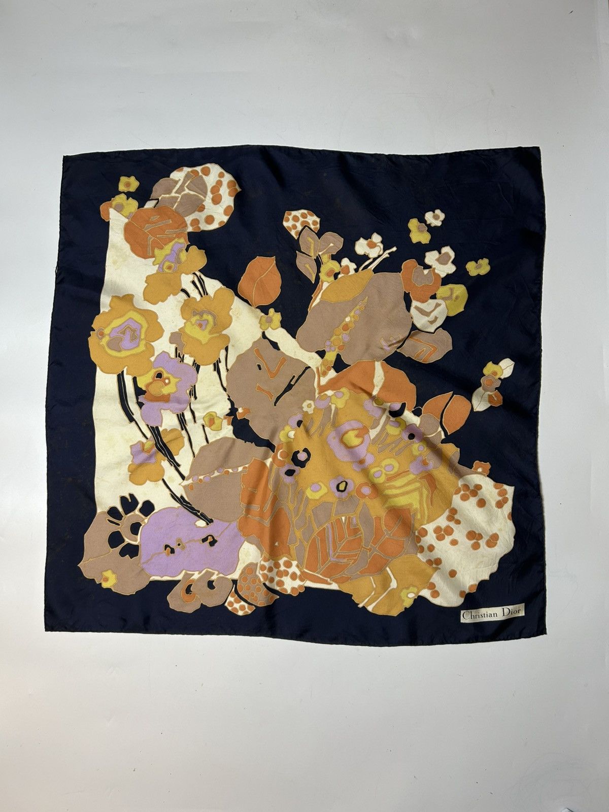 Christian Dior Monsieur × Designer CHRISTIAN DIOR FOULARD IN SETA BLU SCARF Size ONE SIZE - 1 Thumbnail