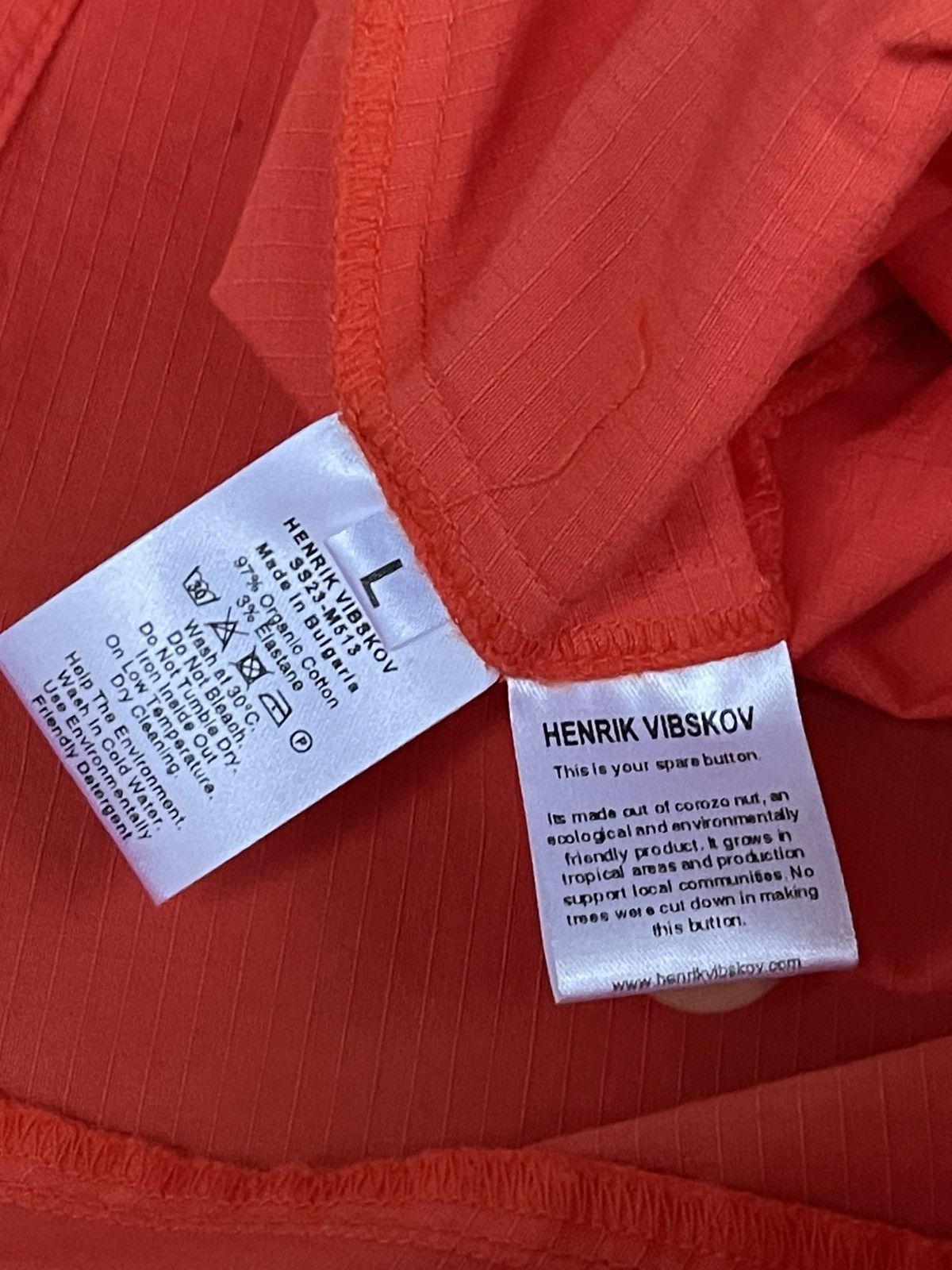 Henrik Vibskov !DS! SS23 Henrik Vibskov Flame Orange Cargo Pants Size US 32 / EU 48 - 22 Thumbnail