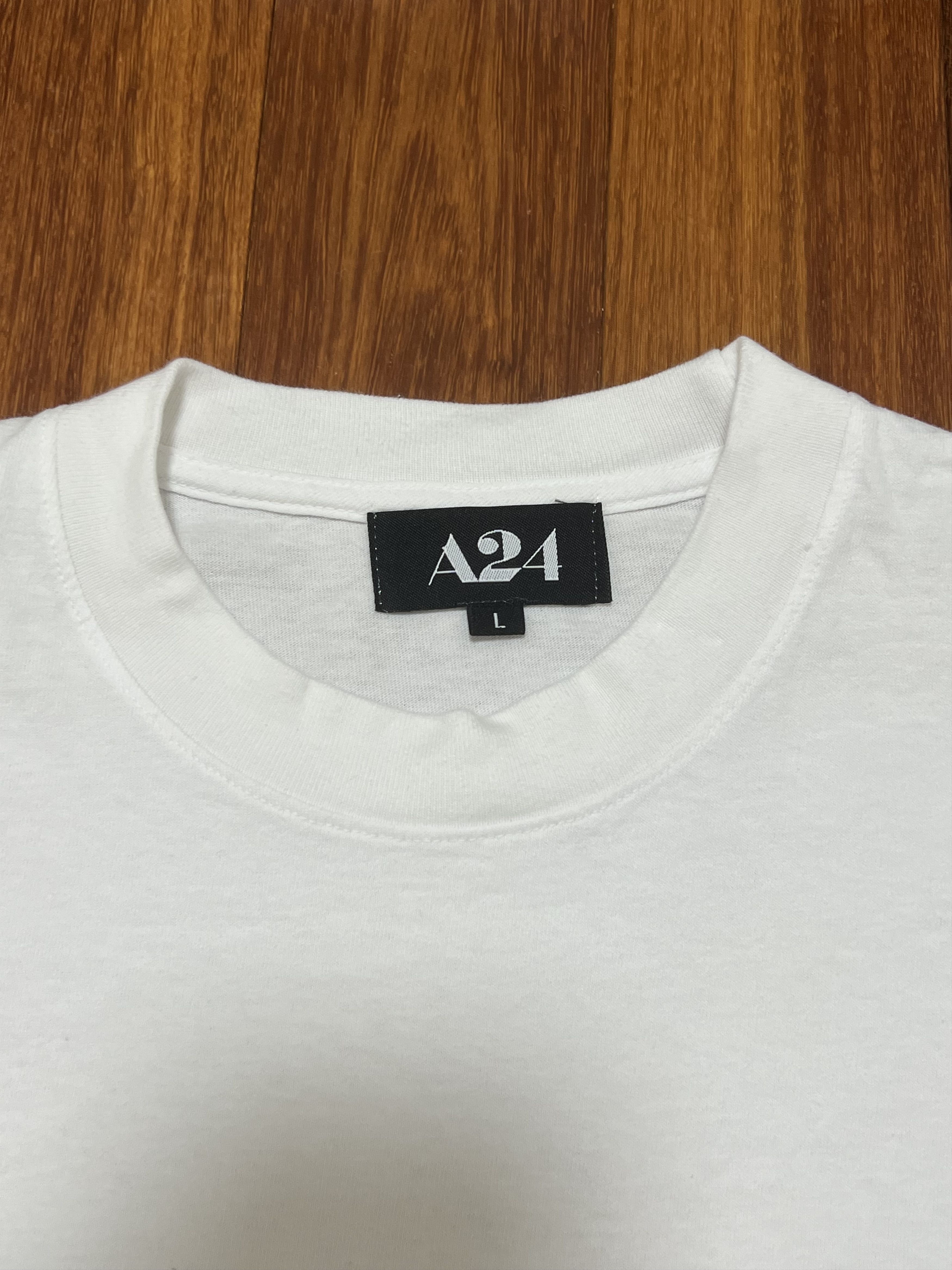 A24 💚 A24 Everything Everywhere All At Once Logo Tee White NEW Size US L / EU 52-54 / 3 - 4 Thumbnail