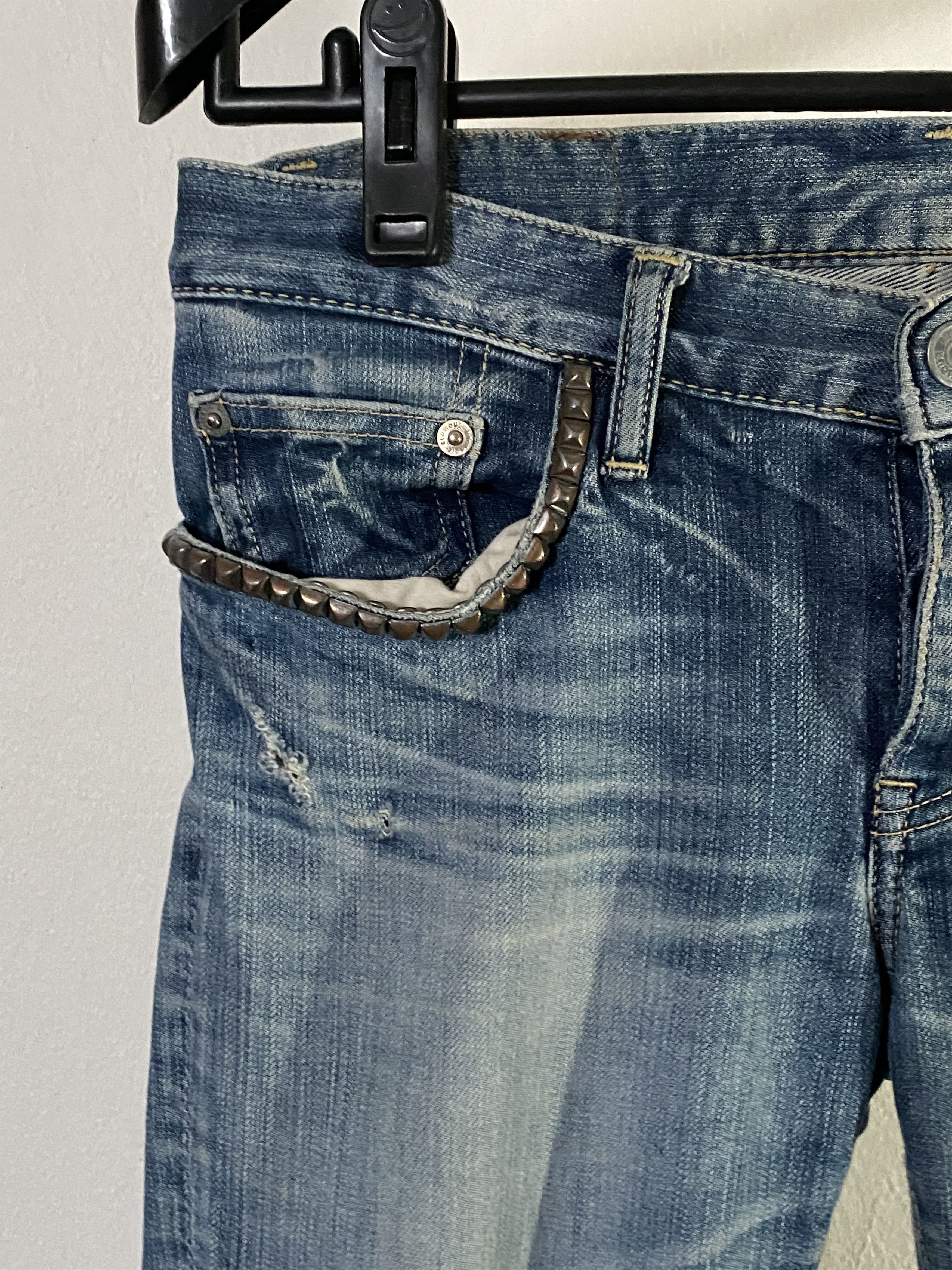 Hysteric Glamour studded pocket jeans, view 3