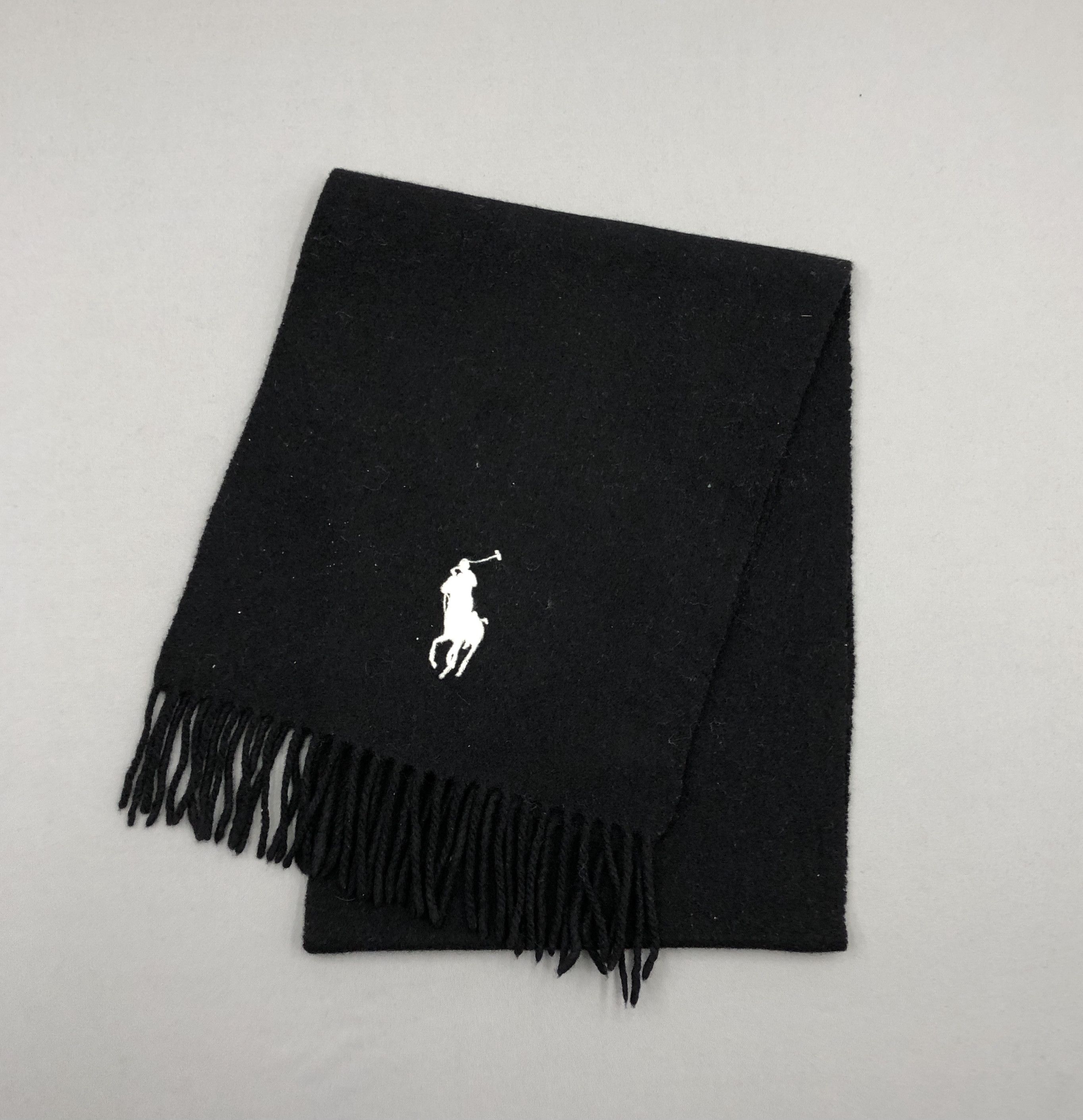 Polo Ralph Lauren Vintage 90s Polo Ralph Lauren Scarf Muffler Wool Scarves Size ONE SIZE - 2 Thumbnail