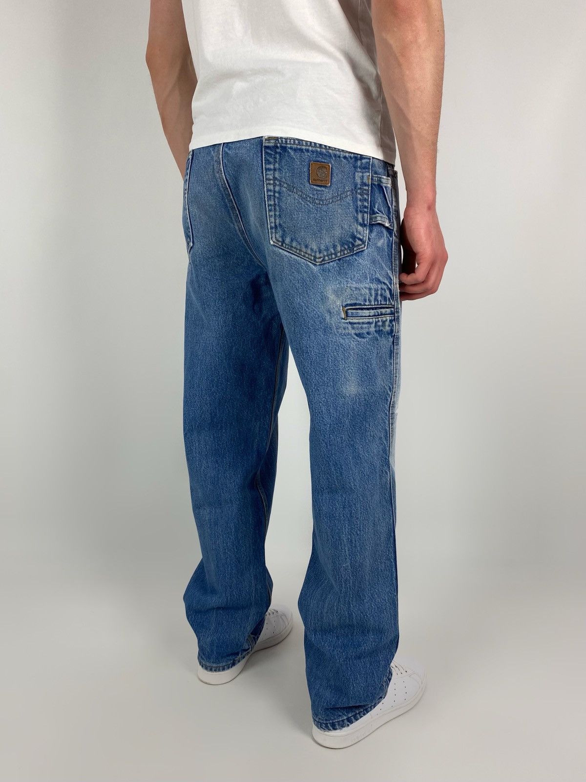 Carhartt 2000’s Distressed Carhartt B234PRW Relaxed Carpenter Denim Size US 36 / EU 52 - 3 Thumbnail