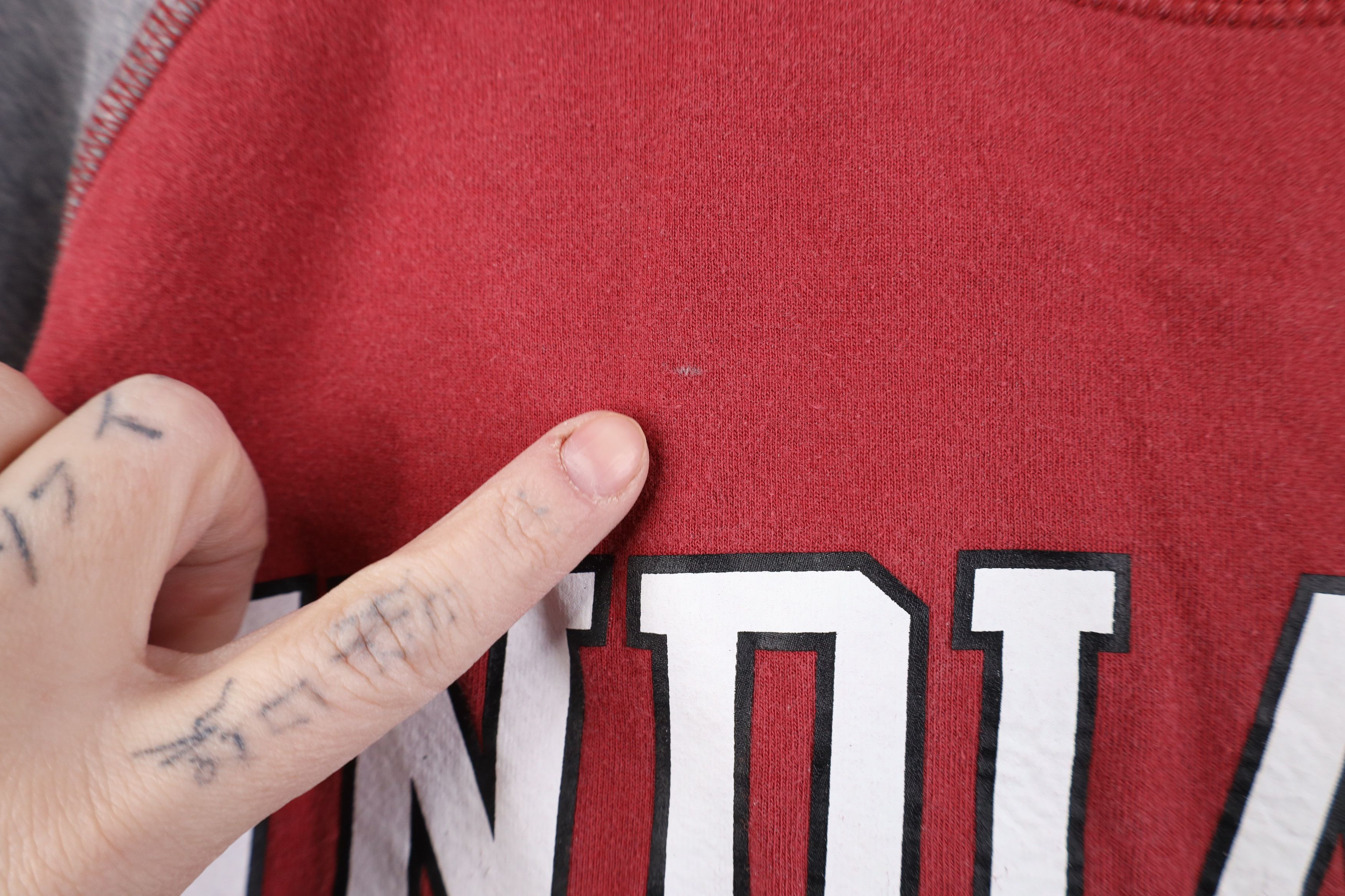 Nike Vintage Nike Reversible Swoosh Indiana University T-Shirt Size US S / EU 44-46 / 1 - 5 Thumbnail